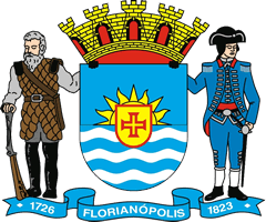 Brasão de Armas de Florianópolis conforme a Lei Municipal nº 1408