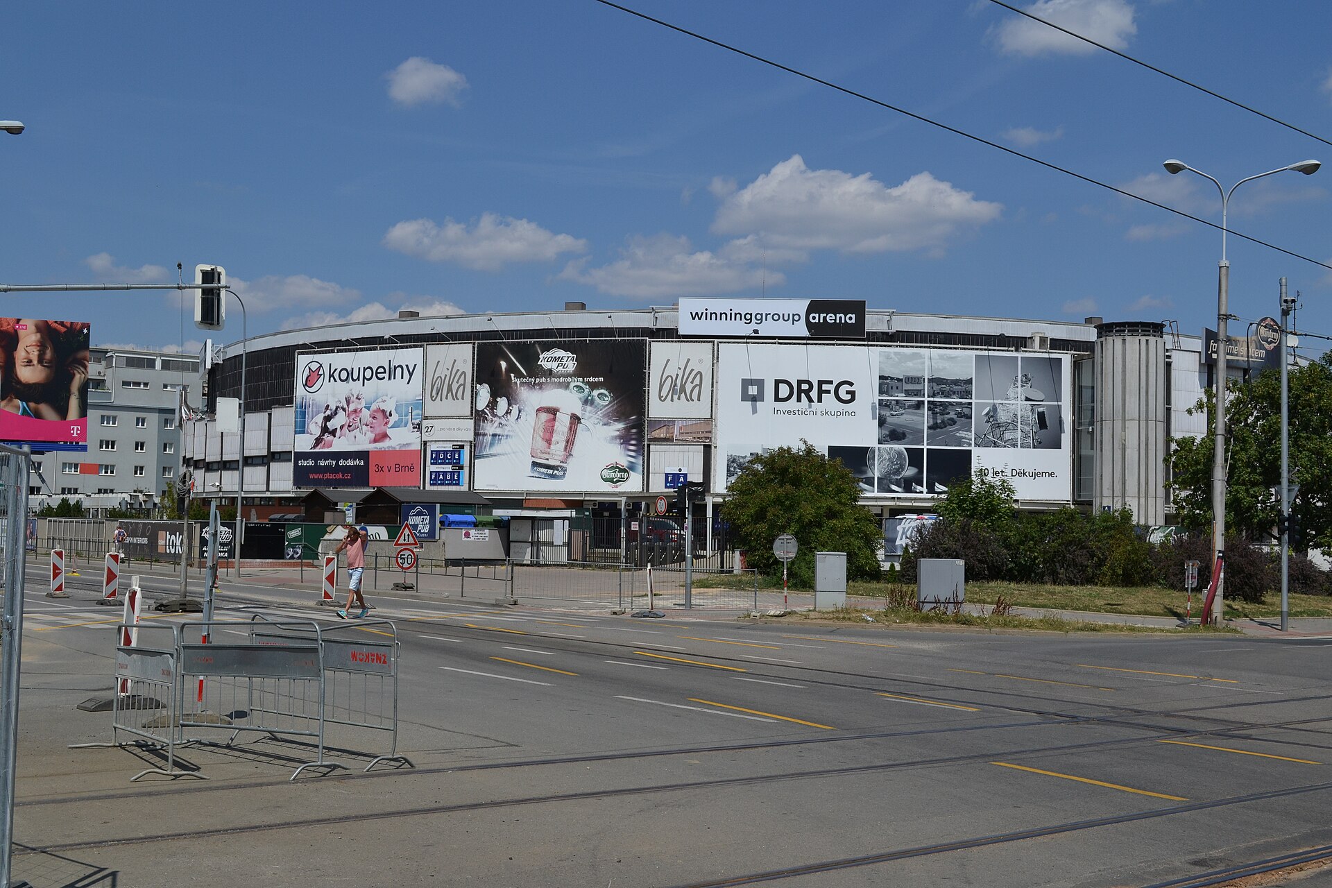 Brno - ul. Poříčí, hala Rondo (DRFG aréna)