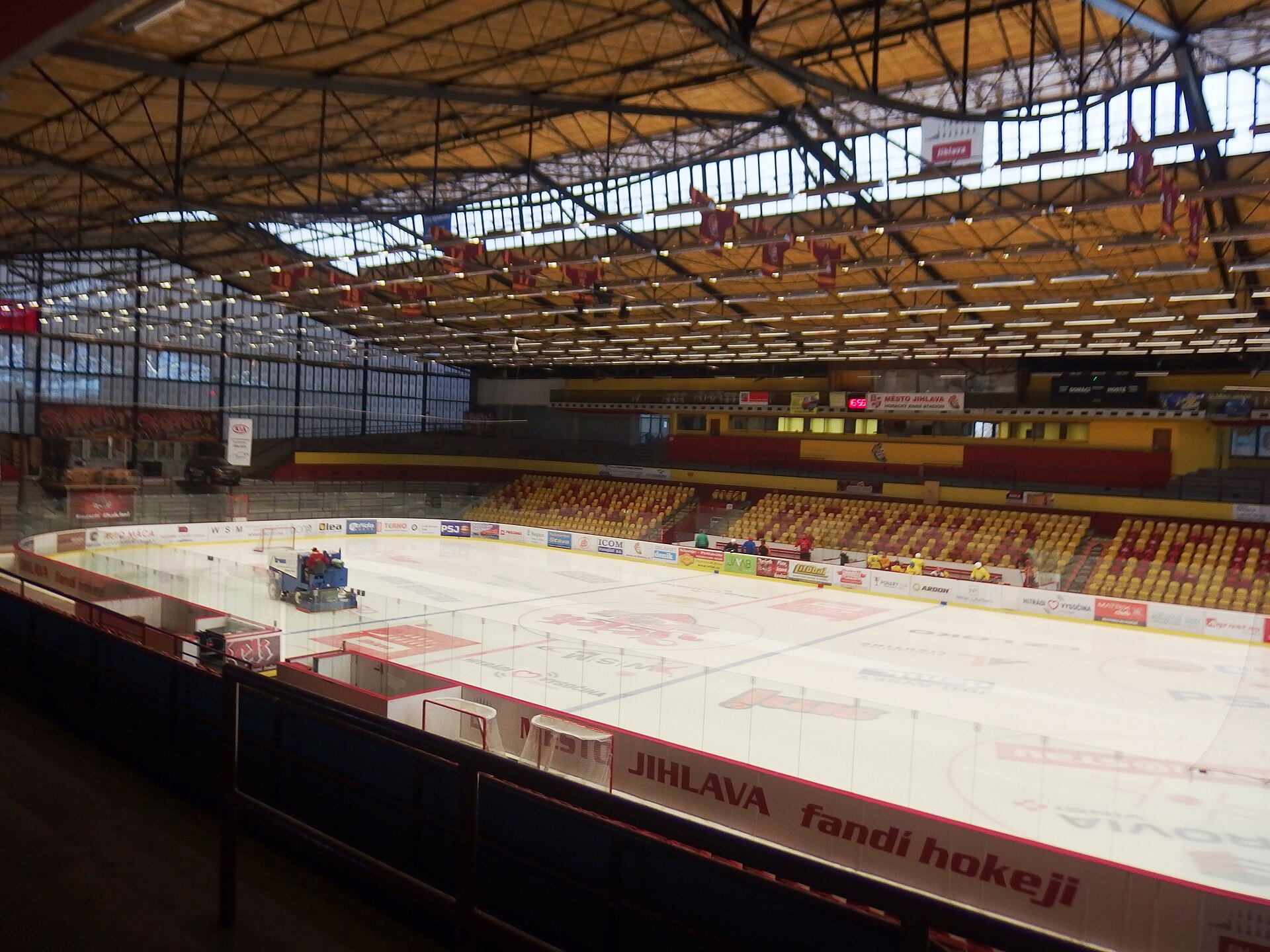 Jihlava, Česká republika. Horácký zimní stadion, ice hockey stadium of HC Dukla Jihlava.