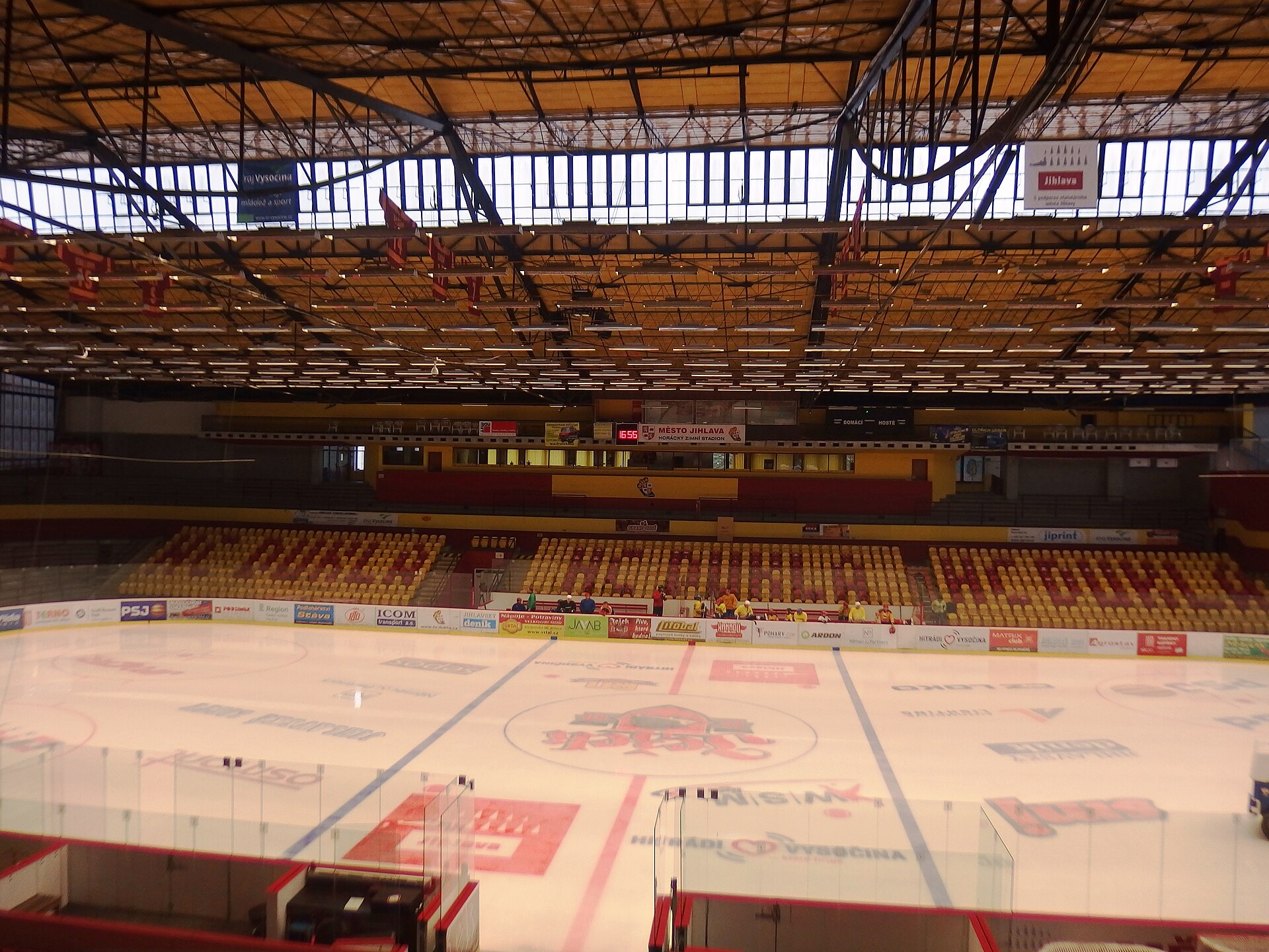 Jihlava, Česká republika. Horácký zimní stadion, ice hockey stadium of HC Dukla Jihlava.
