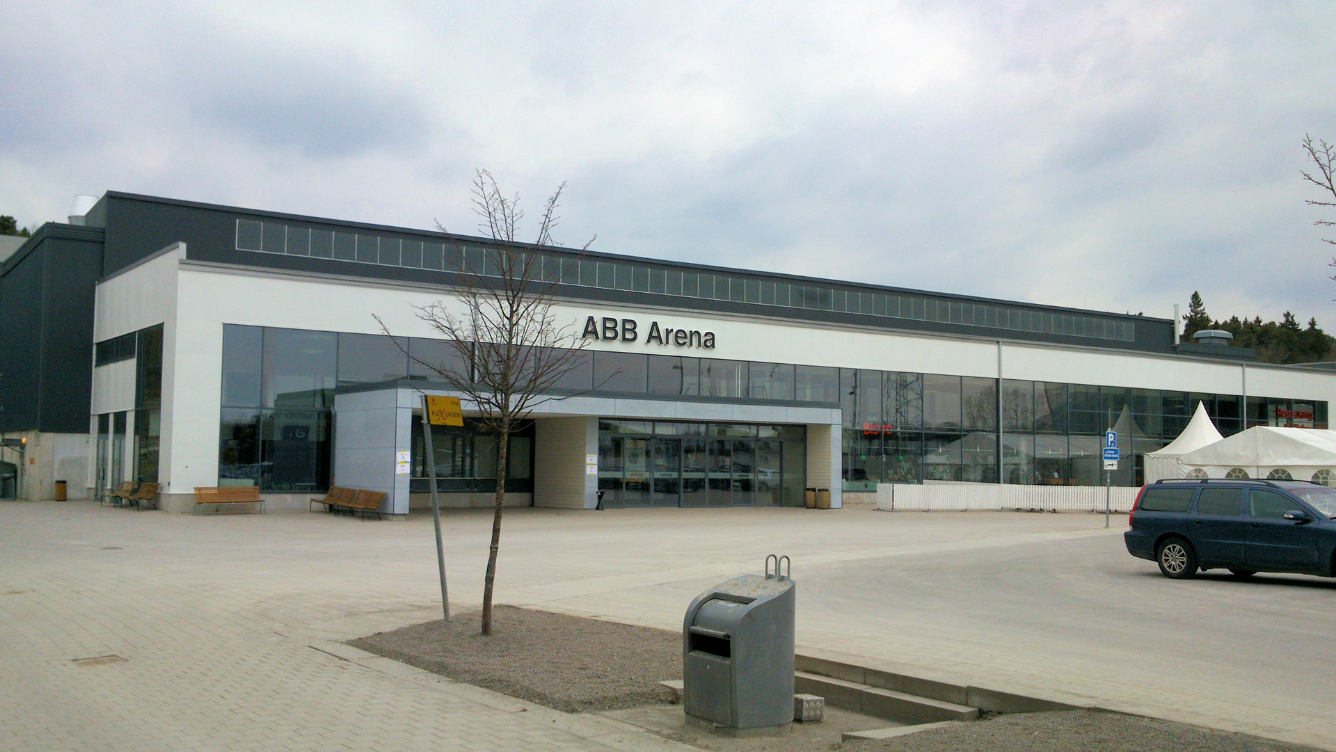 ABB Arena Nord in Västerås, Sweden. Ice hockey arena of Rocklunda sports park in Västerås.