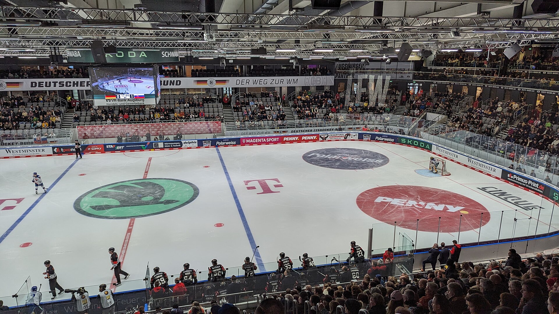 Ice Hockey preparation match in Augsburg in preparation for the 2024 Ice Hockey World Championships: Germany vs. Slovakia (4:5 after over-time)