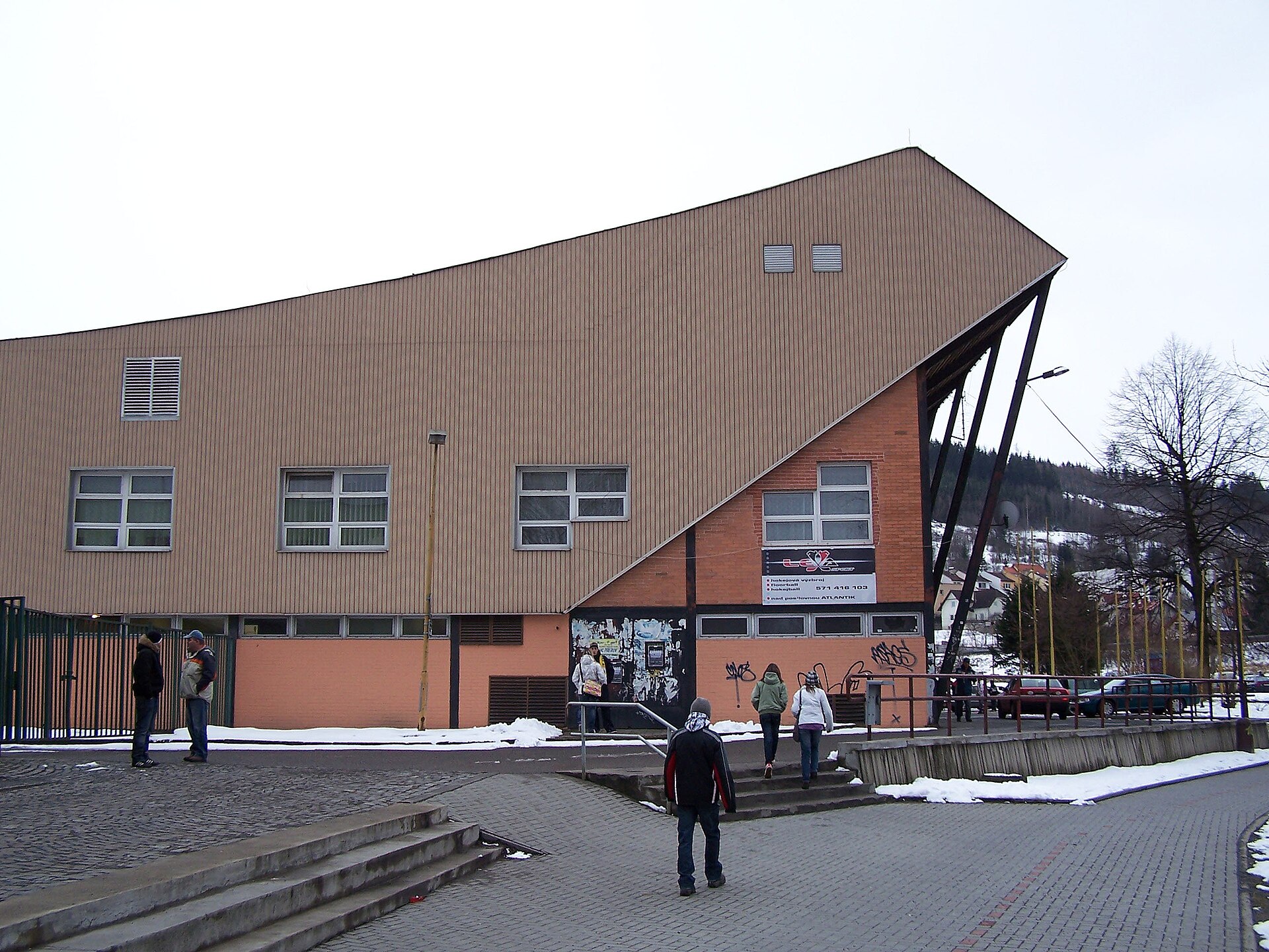 Zimní stadion Na Lapači, home arena of VHK Vsetín in Vsetín, Czech Republic