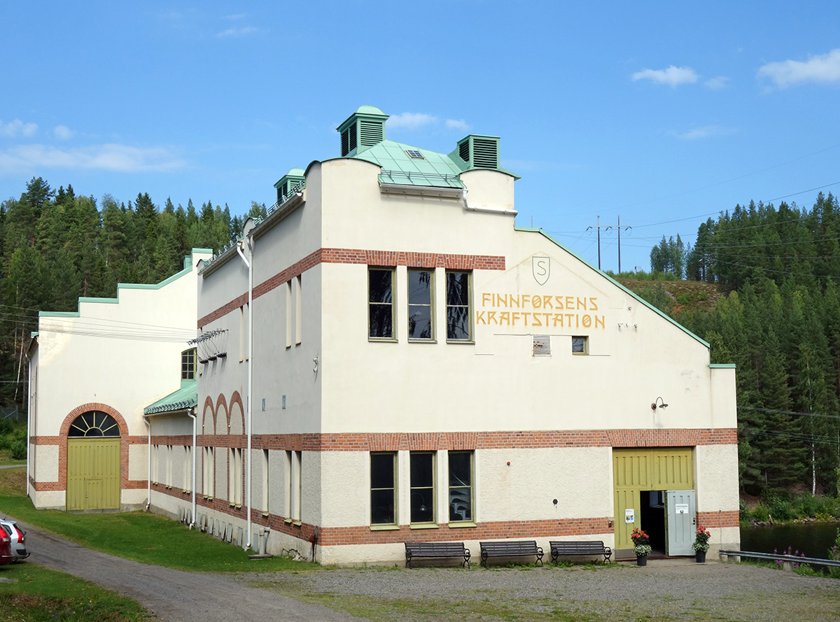 Finnfors gamla kraftverk i Skellefteälven, taget i bruk 1908. Numera byggnadsminne och museum.