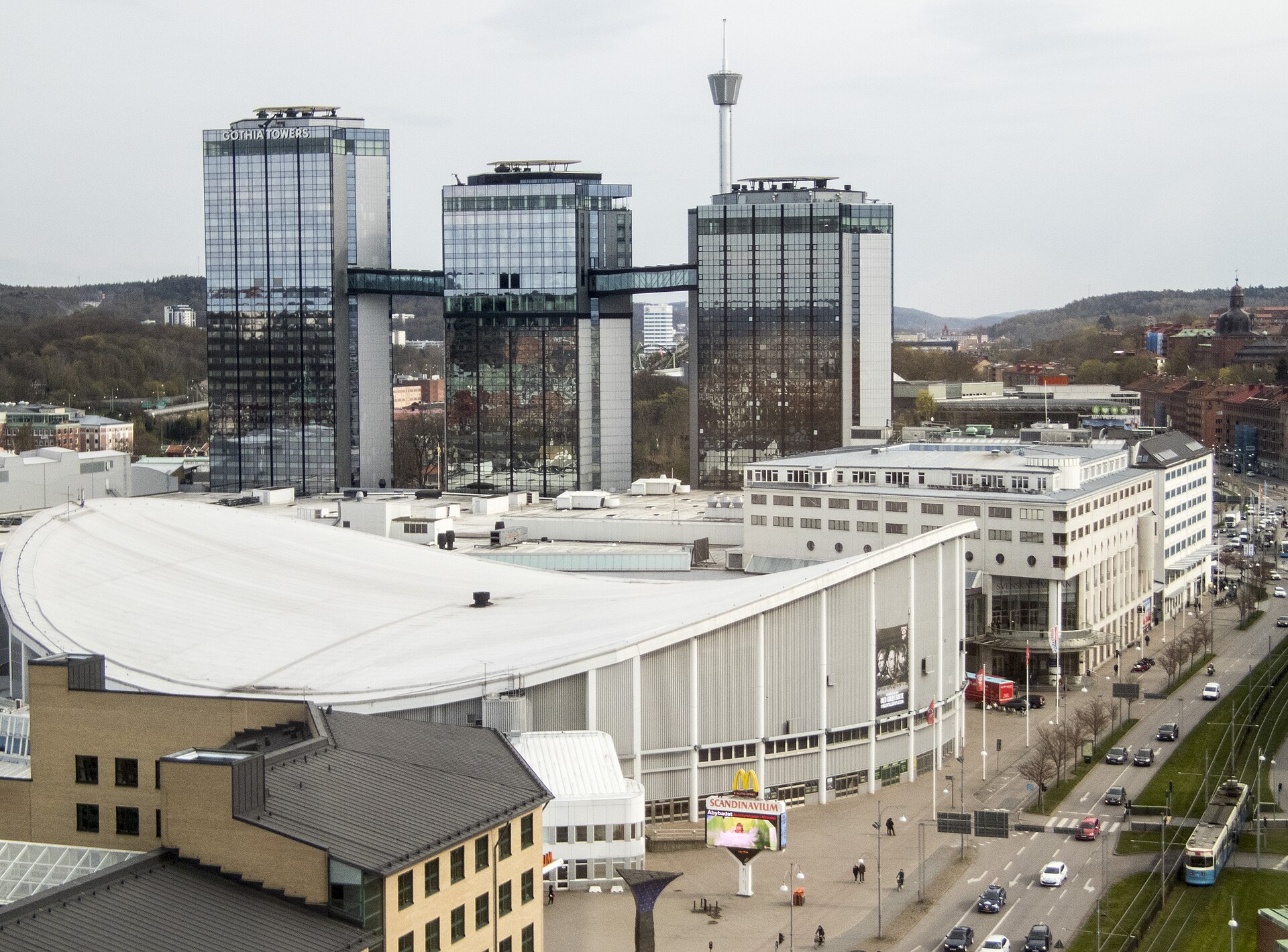 Gothia Towers, Mässan och Scandinavium