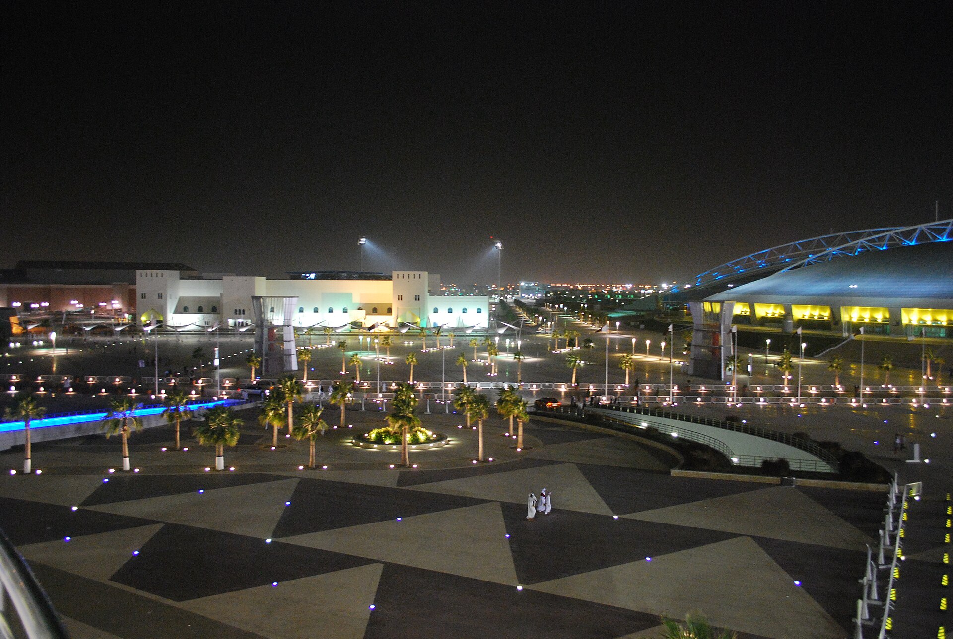 Aspire dome Doha and the sports city 2009 Emir of Qatar Cup Final.