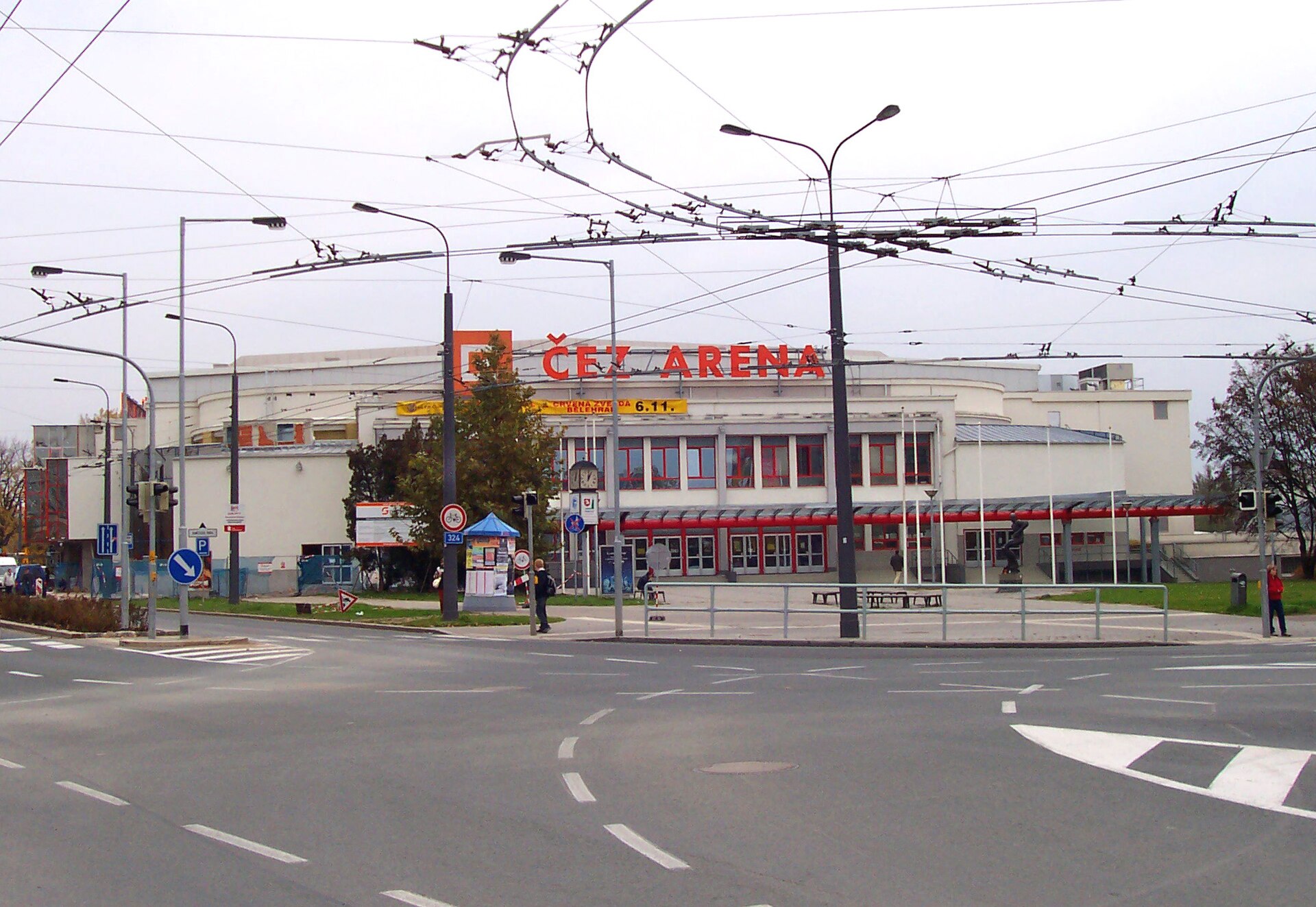 Ice hockey stadium at Sukova street in Pardubice, Czech Republic