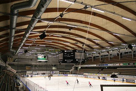 Umeå Ishall efter takrenoveringen 2016