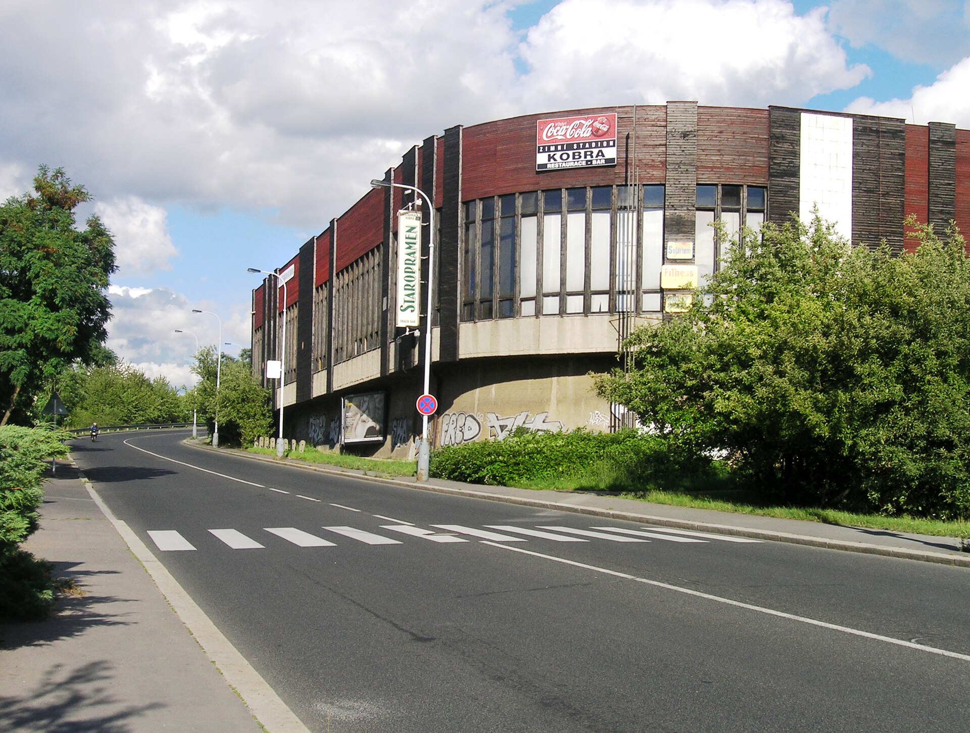 Ice hockey stadium at Vrbova street at Braník, Prague
