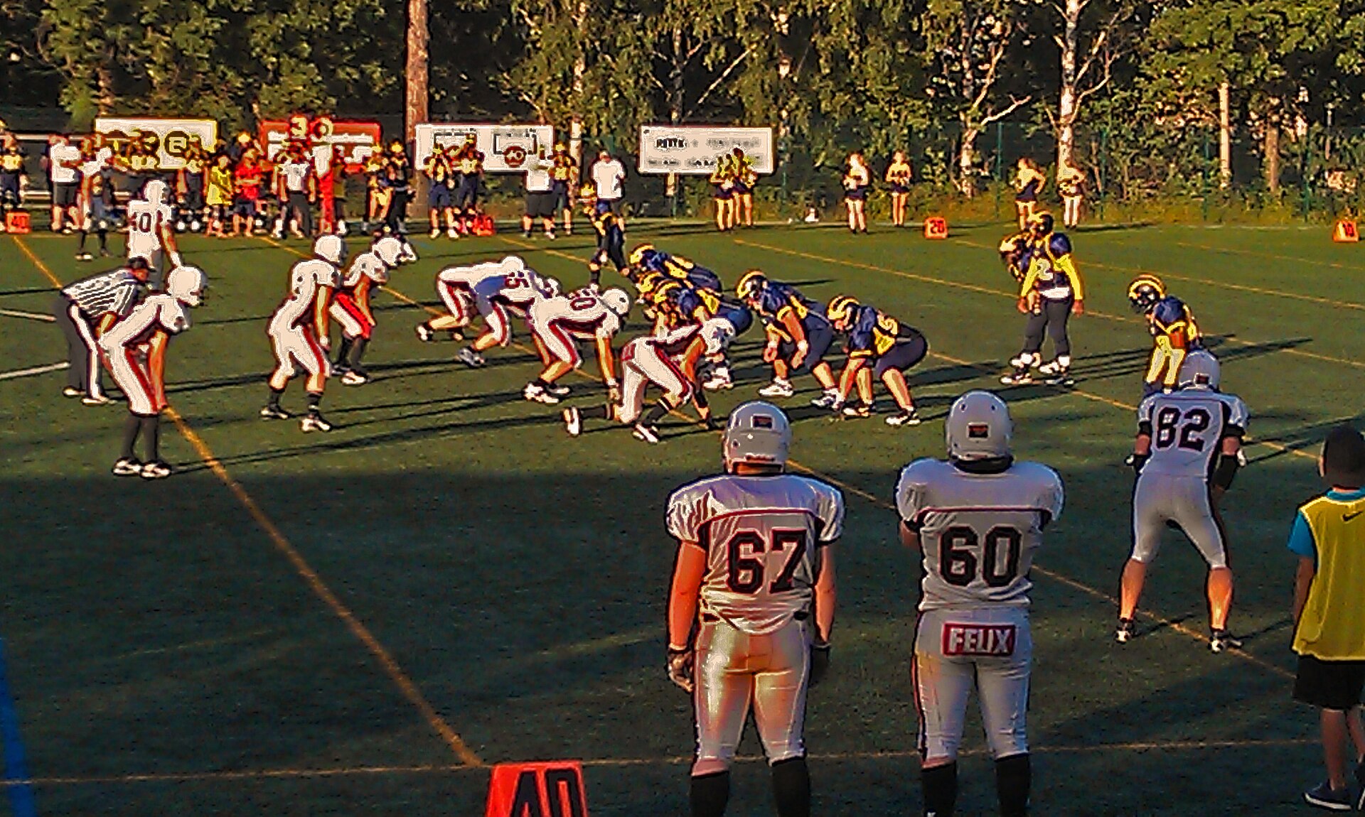 Finnish Maple League: Helsinki Wolverines (blue) @ Turku Trojans (white)