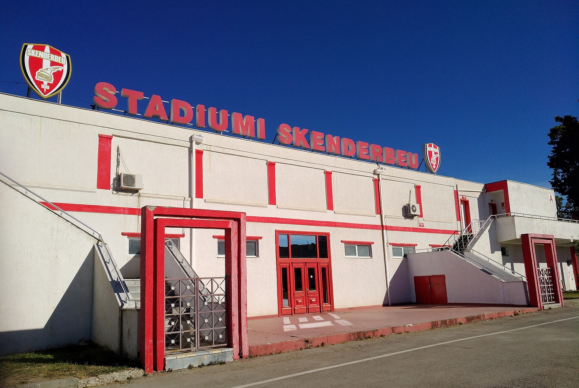 Stade Skënderbeu, à Korçë (Albanie).