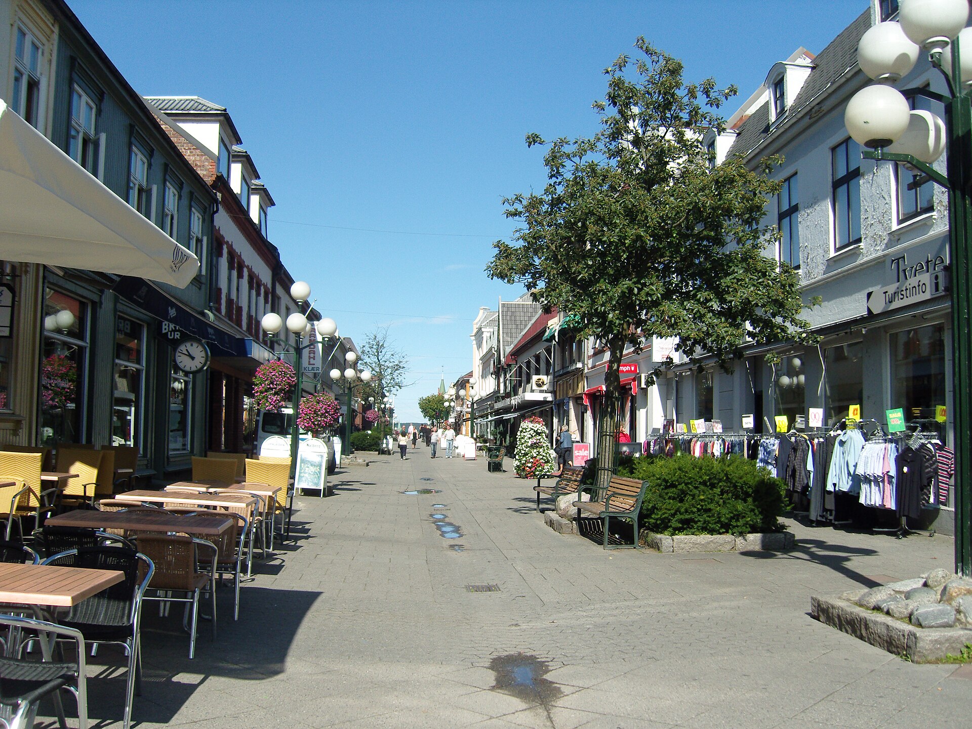 Pedestrian area of Sarpsborg
