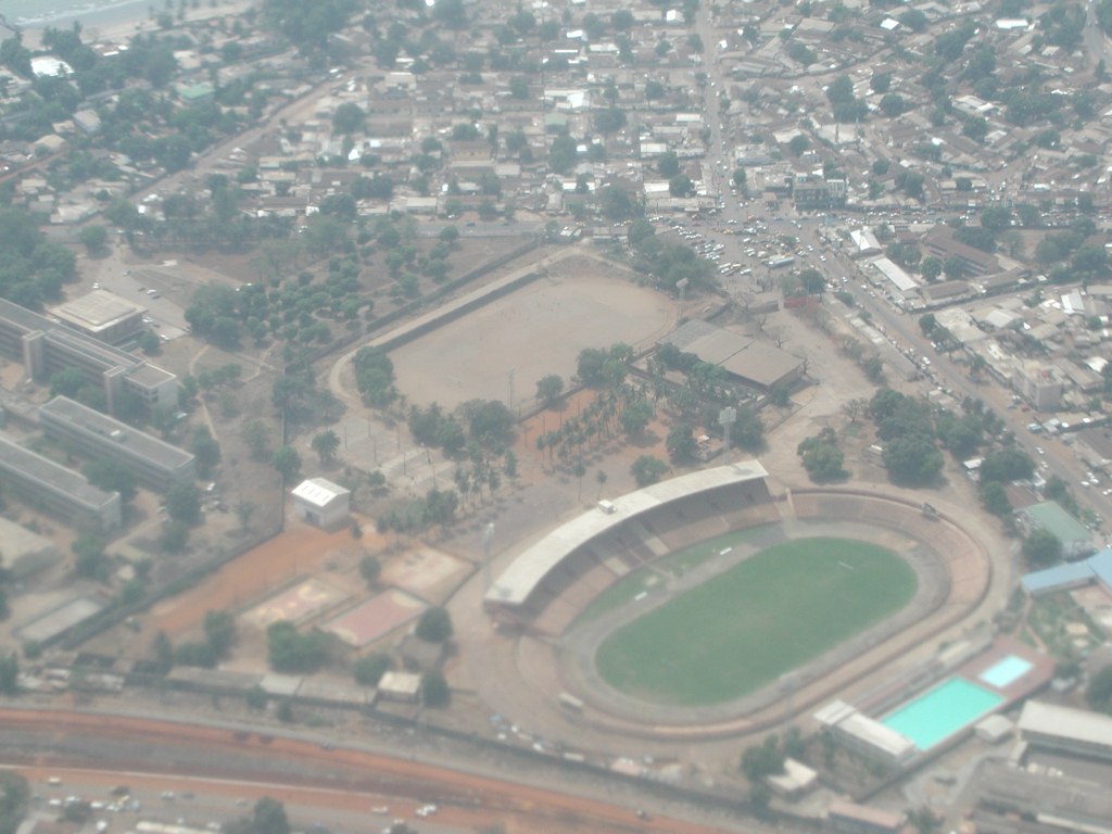 This is when I was flying over Conakry, Guinea on April 23, 2004.