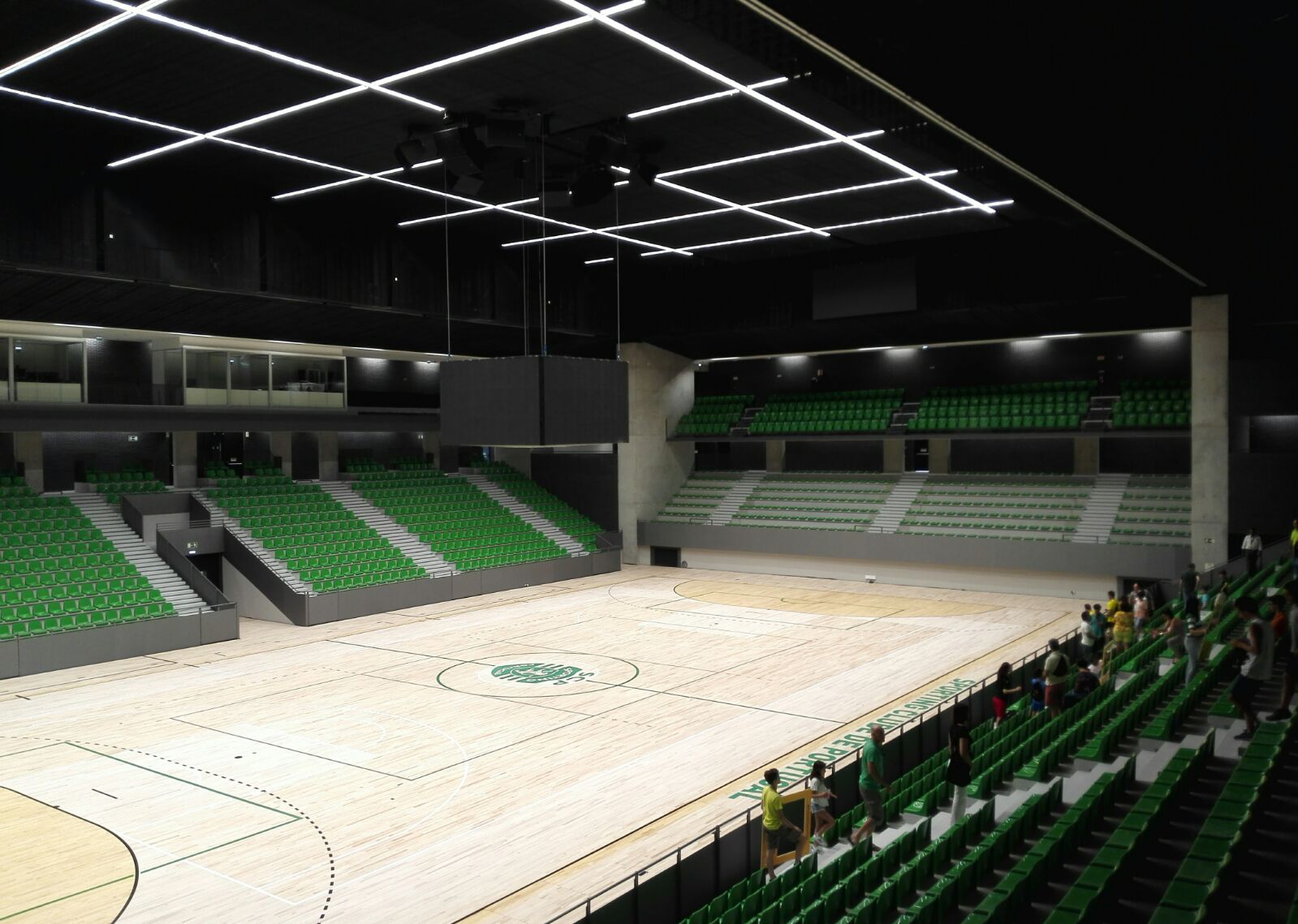 Interior do Pavilhão João Rocha aquando do aniversário do clube proprietário, Sporting Clube de Portugal.