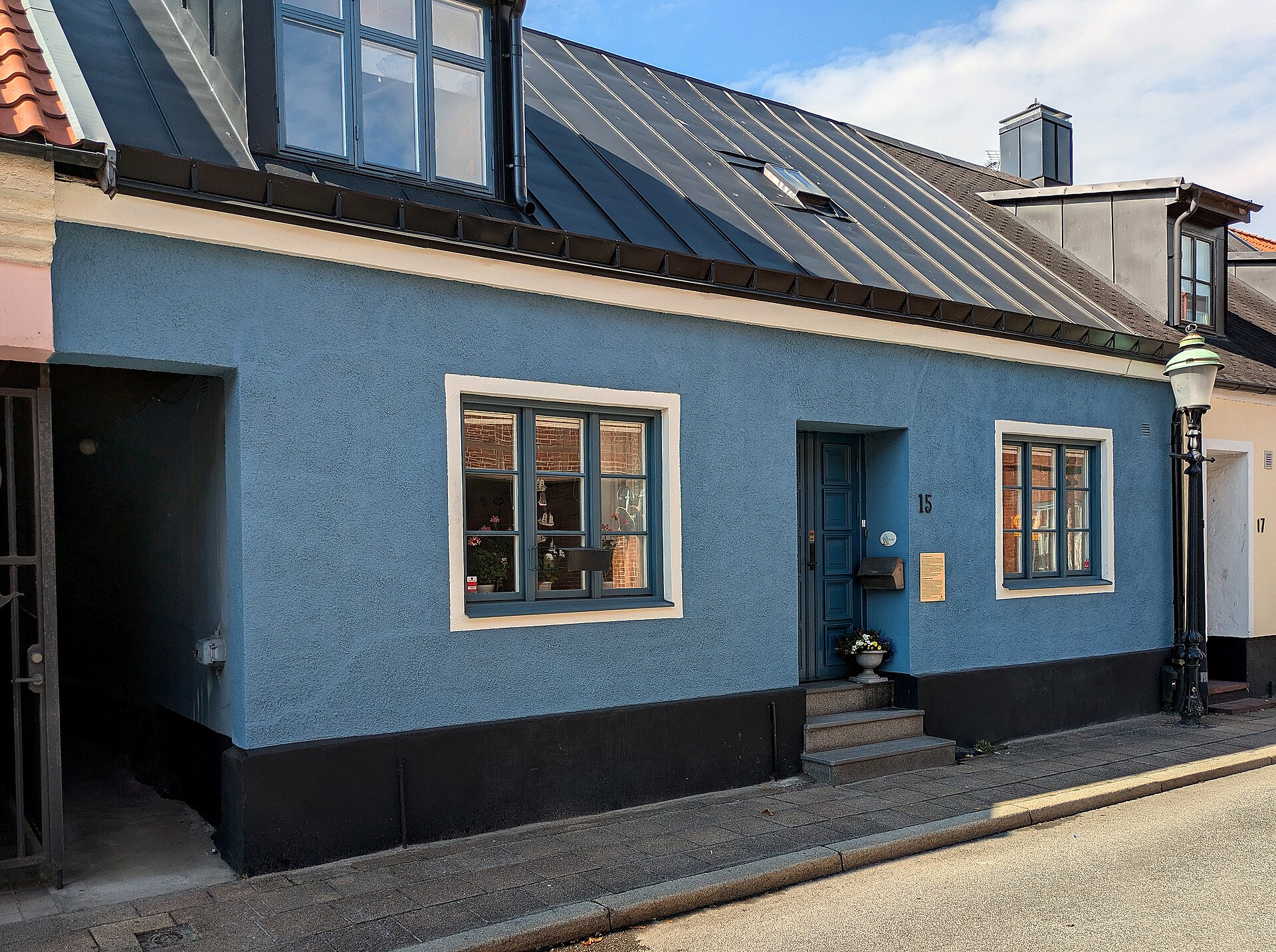 The house where Anna Q Nilsson was born, Trädgårdsgatan (Garden Street) in central Ystad .