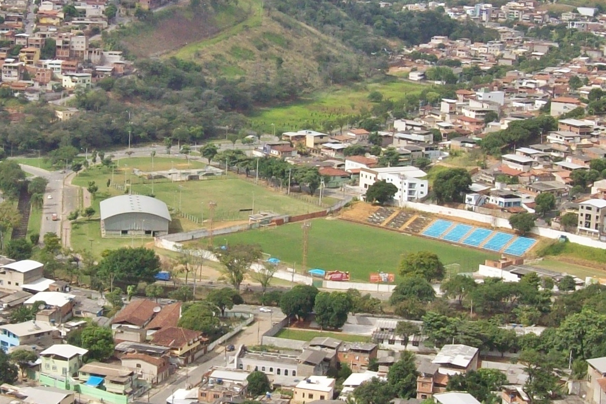 View of the João Teotônio Ferreira Stadium, the Ferreirão , em Ipatinga, Minas Gerais, Brazil.