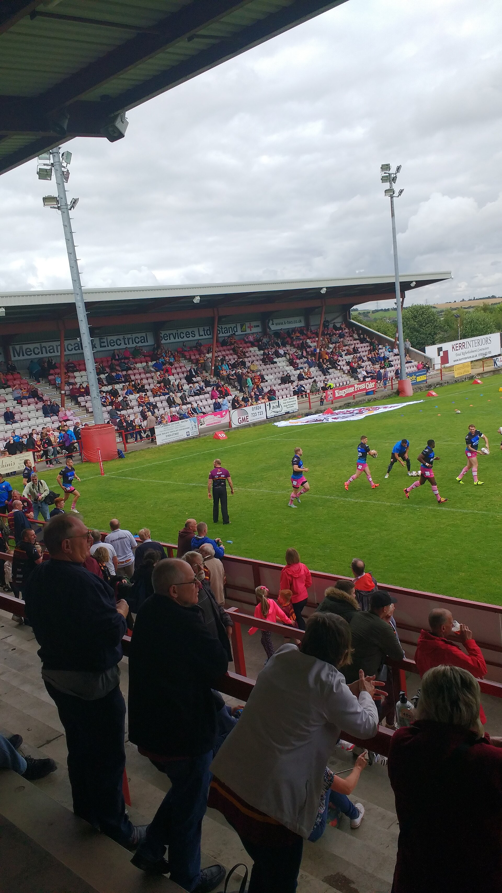 View of the small seated stand