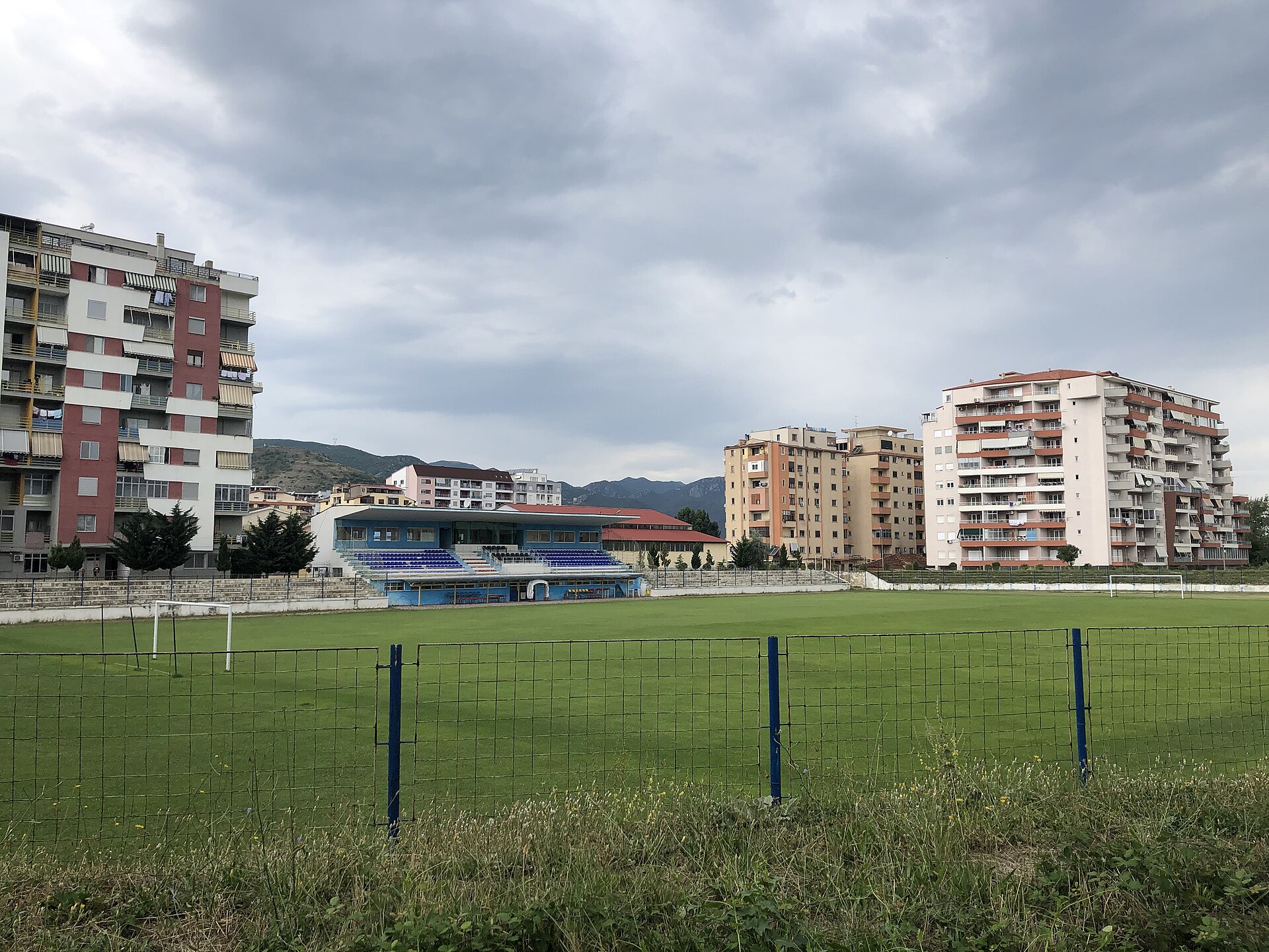 The stadium of Pogradec