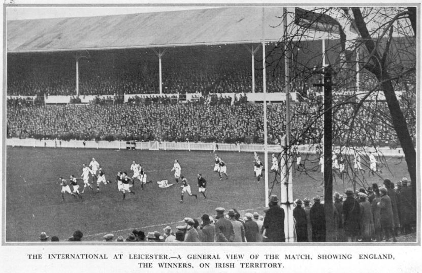 England v Ireland rugby union match in Leicester 1923
