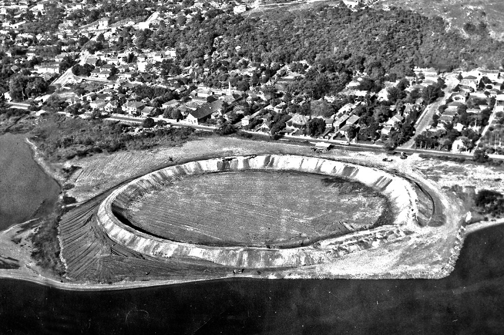 Aterro do Beira-Rio na década de 1960