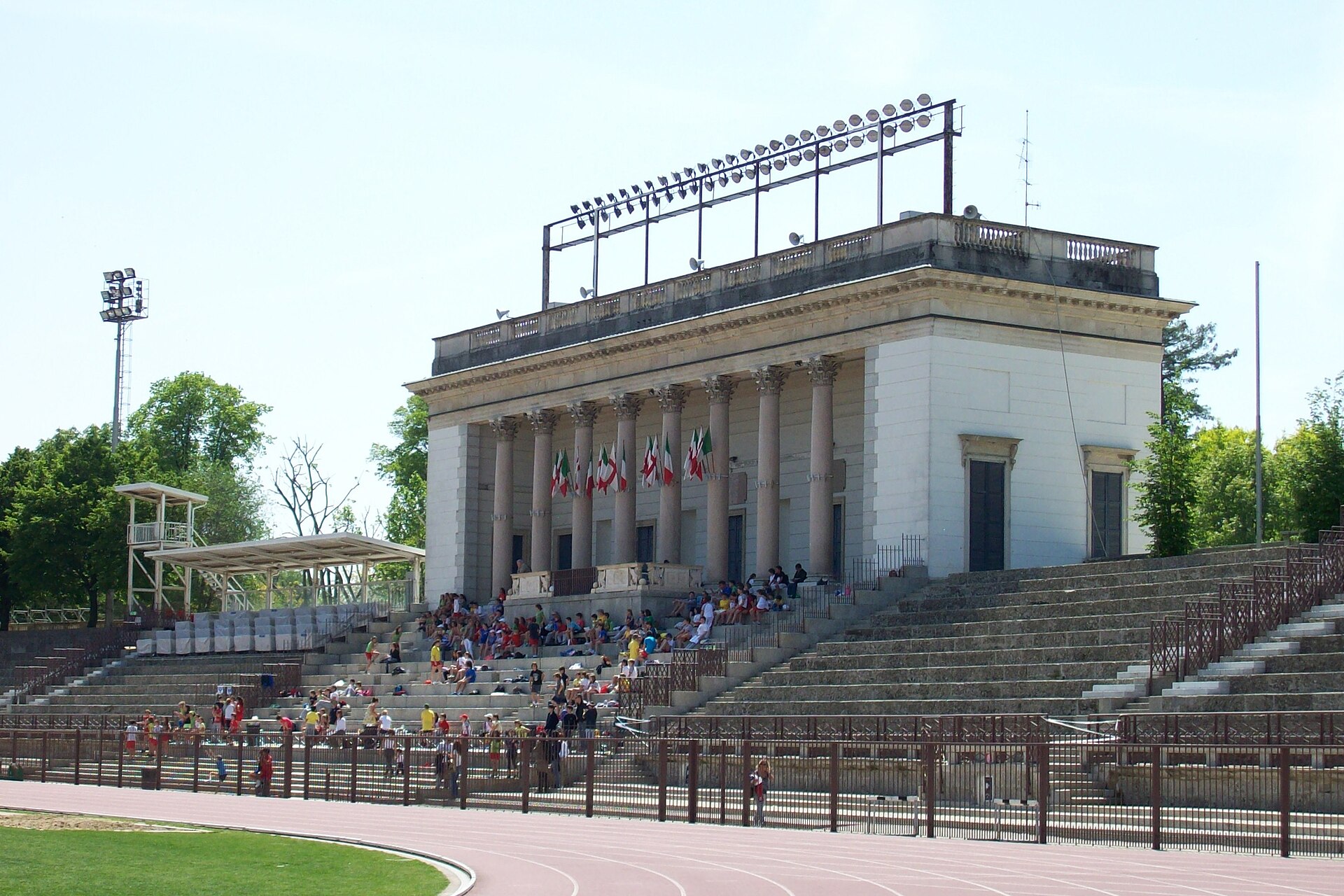 Arena Civica “Gianni Brera” in Milan: the main stand