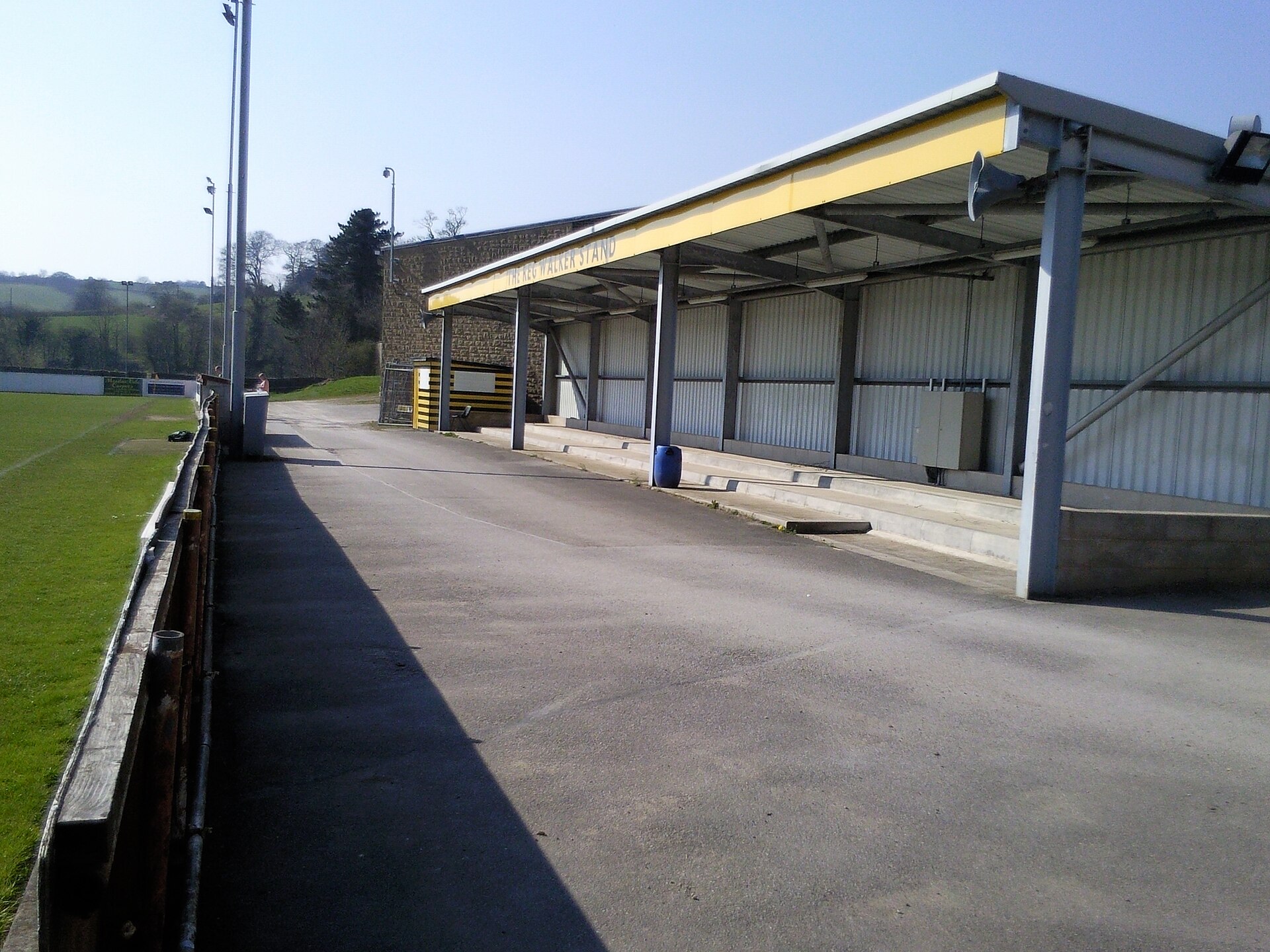 Home stadium of Belper Town F.C. . Photo all my own work, taken on 17 April 2010.
