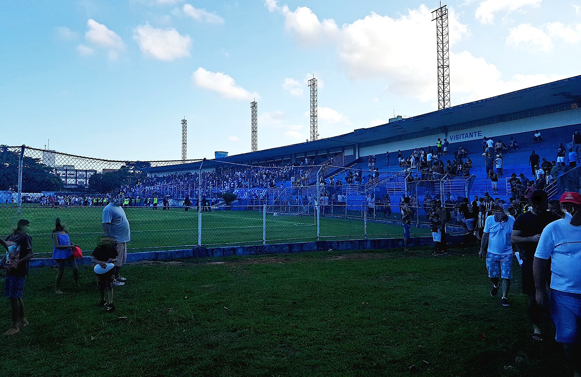 Vista das arquibancadas do Estádio Salvador Costa, em Vitória.