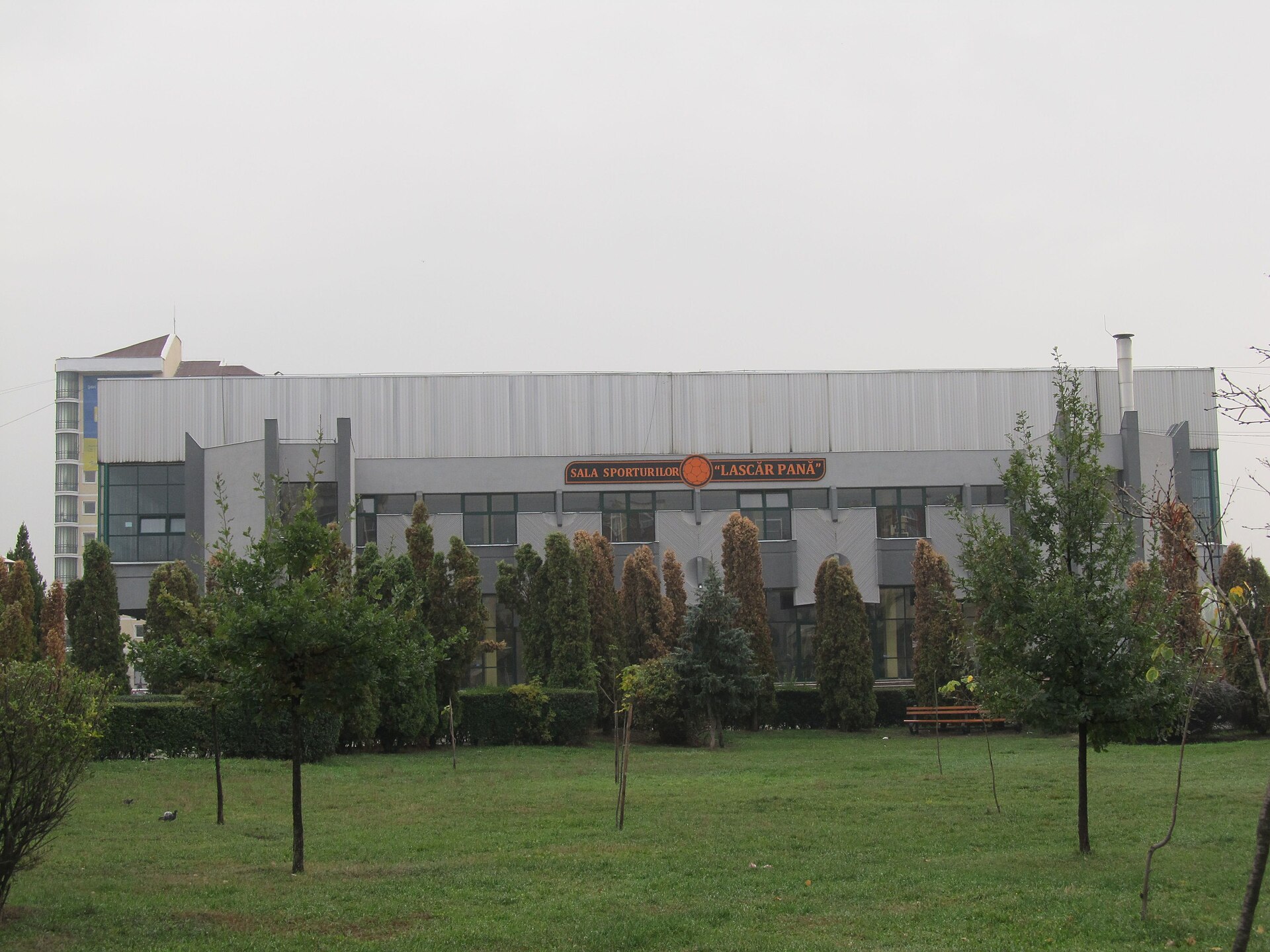 Lascăr Pană” Sports Hall in Baia Mare, front view
