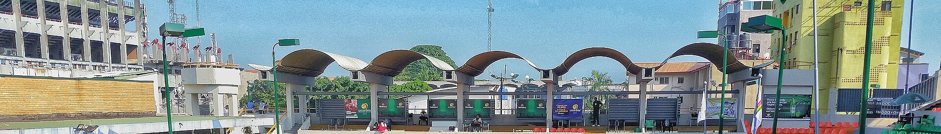 An overview of the Lagos Lawn Tennis Court Onikan . The Venue have hosted Lagos Open and several Tennis Competitions .