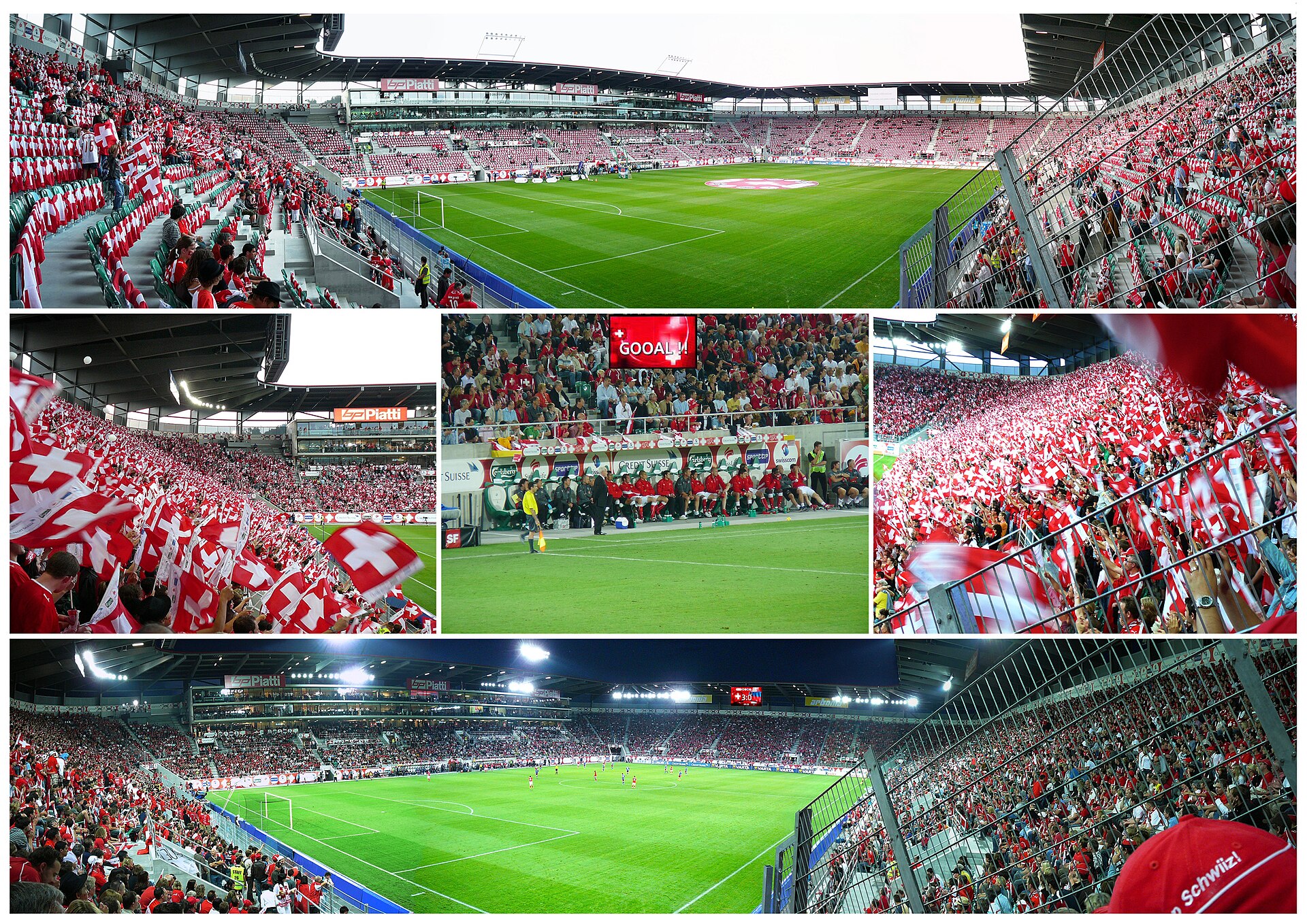 Erstes Spiel in der neuen AFG Arena, St. Gallen - Letztes Vorbereitungsspiel der Schweizer Nati zur EURO 2008