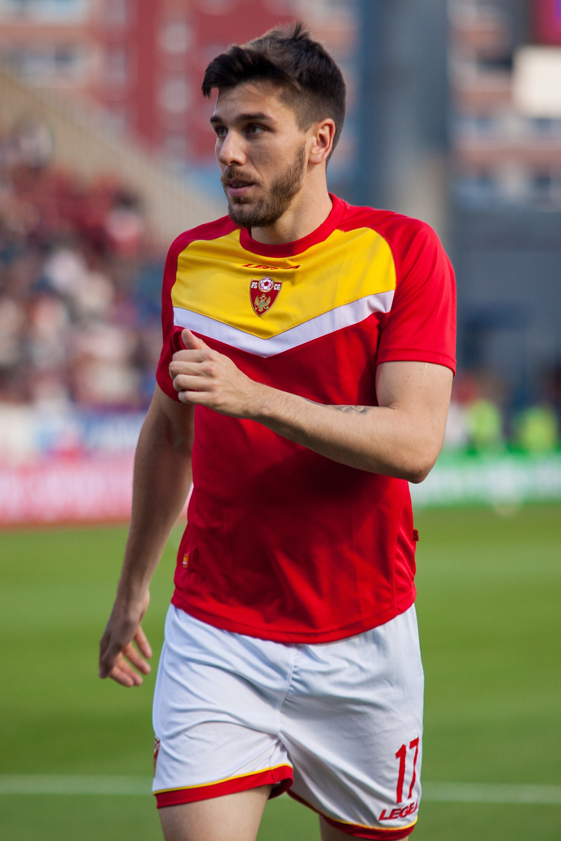 Dušan Lagator at EURO 2020 Qualifying Round Czech Republic-Montenegro (10/6/2019, Ander Stadium, Olomouc)