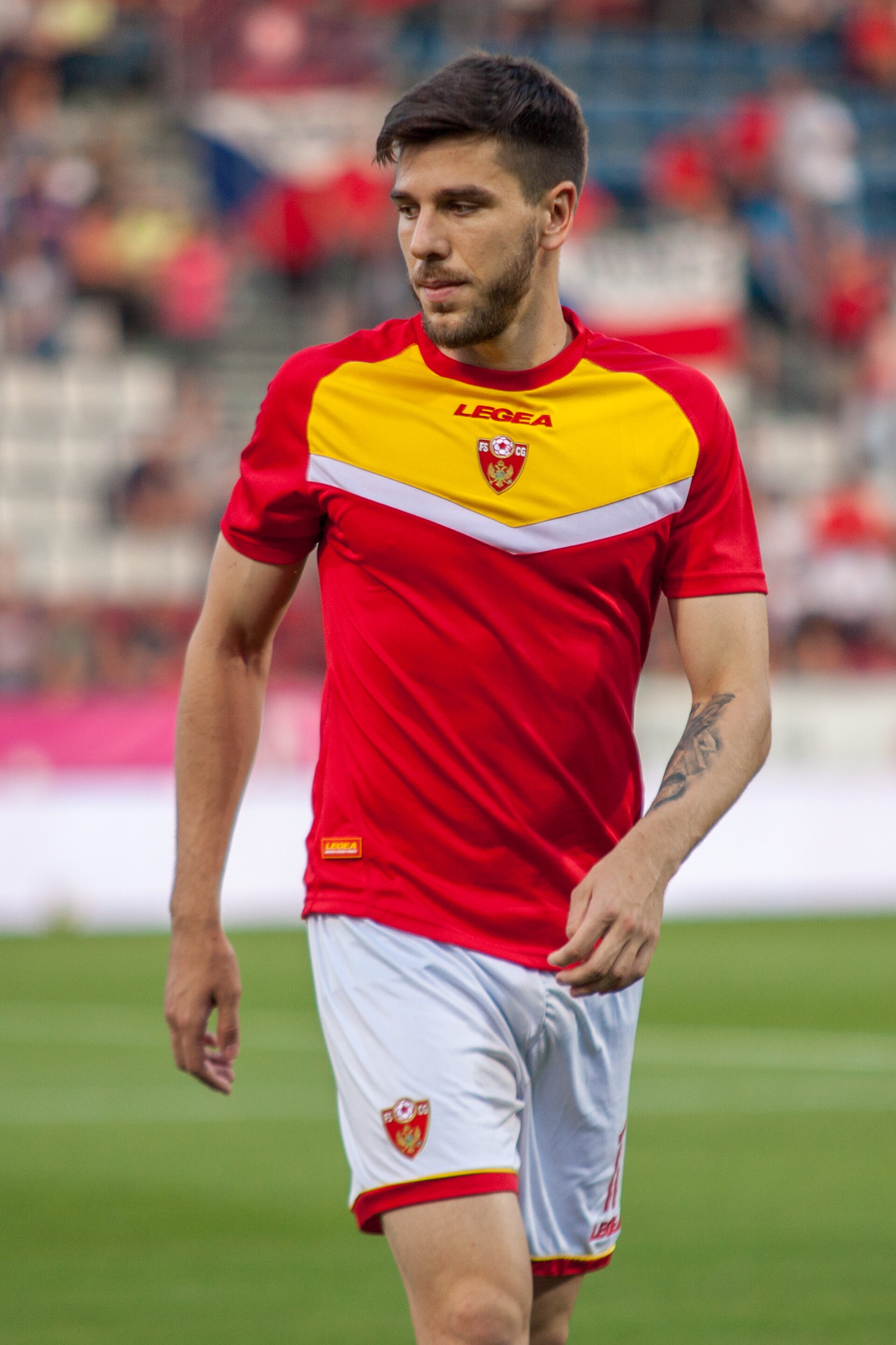 Dušan Lagator at EURO 2020 Qualifying Round Czech Republic-Montenegro (10/6/2019, Ander Stadium, Olomouc)