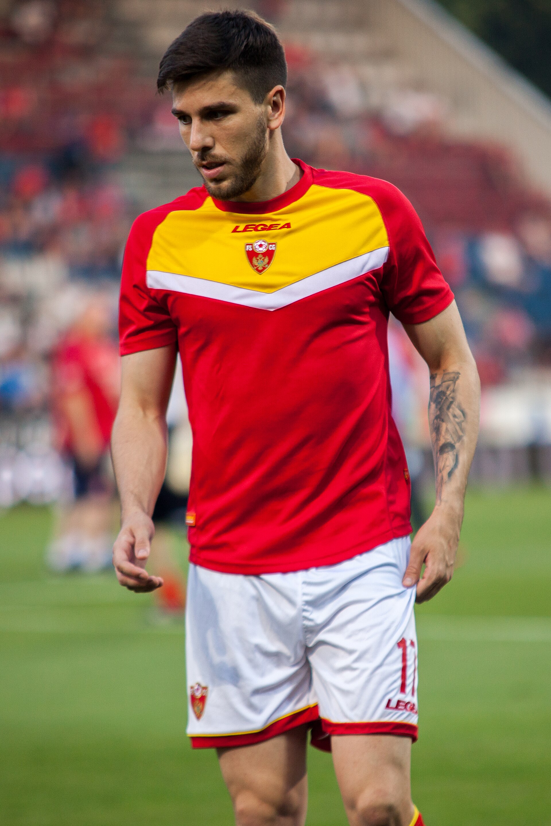 Dušan Lagator at EURO 2020 Qualifying Round Czech Republic-Montenegro (10/6/2019, Ander Stadium, Olomouc)