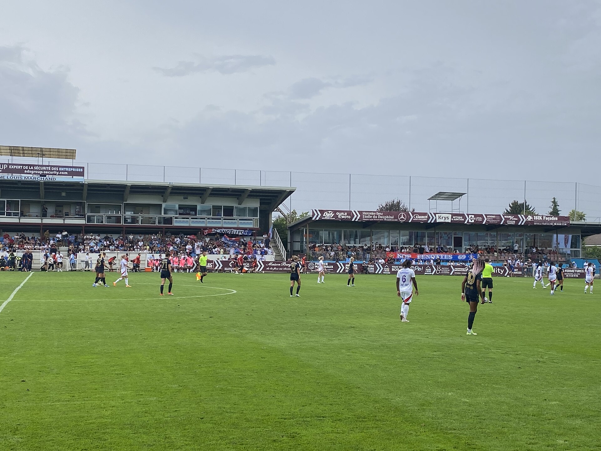 Rencontre amicale de football féminin ente l’Olympique lyonnais et la Juventus Turin.