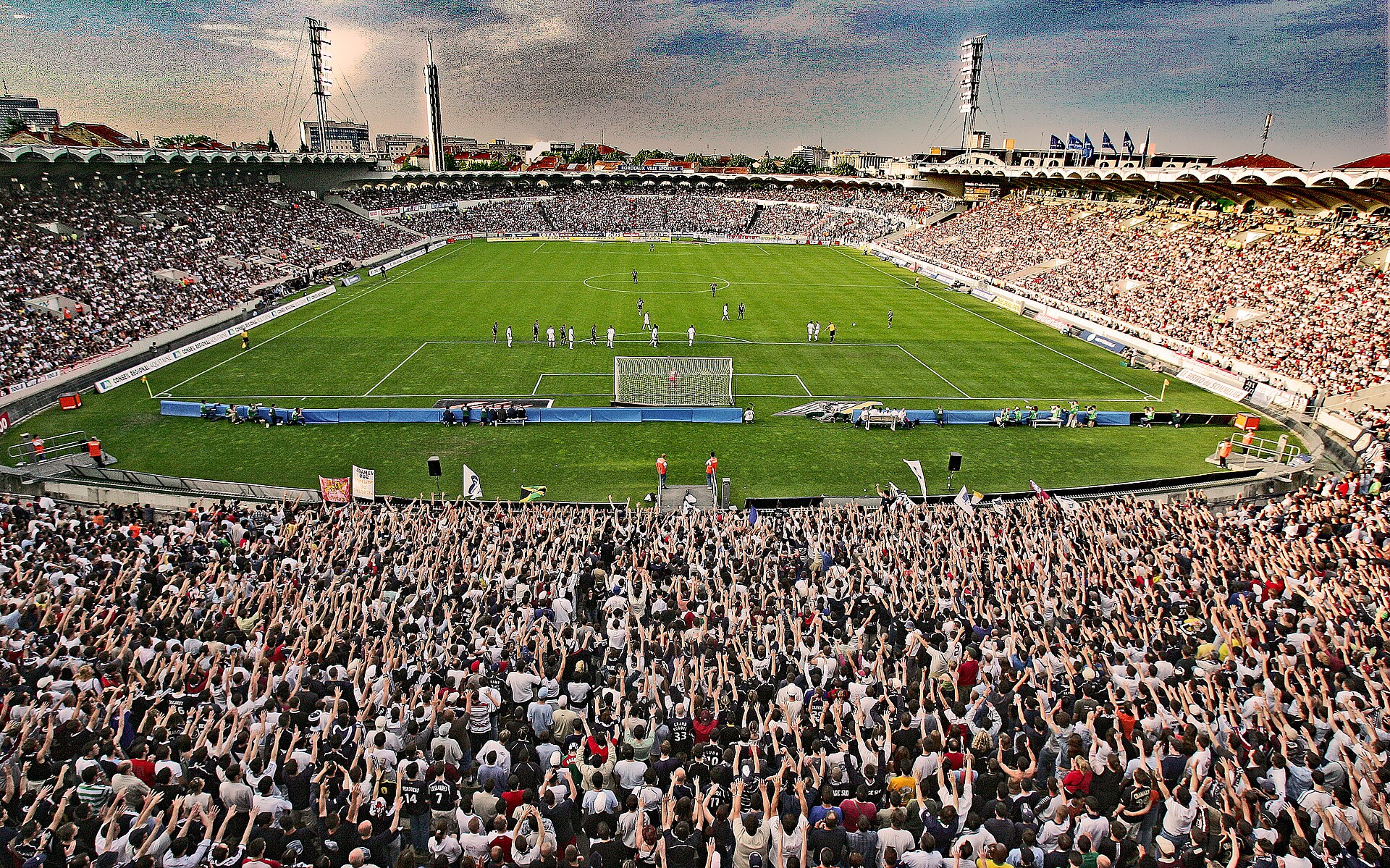 Football Ligue1 Bordeaux vs Marseille (2005) Stade Chaban-Delmas, Classé Monument Historique en 2022, Bordeaux, France