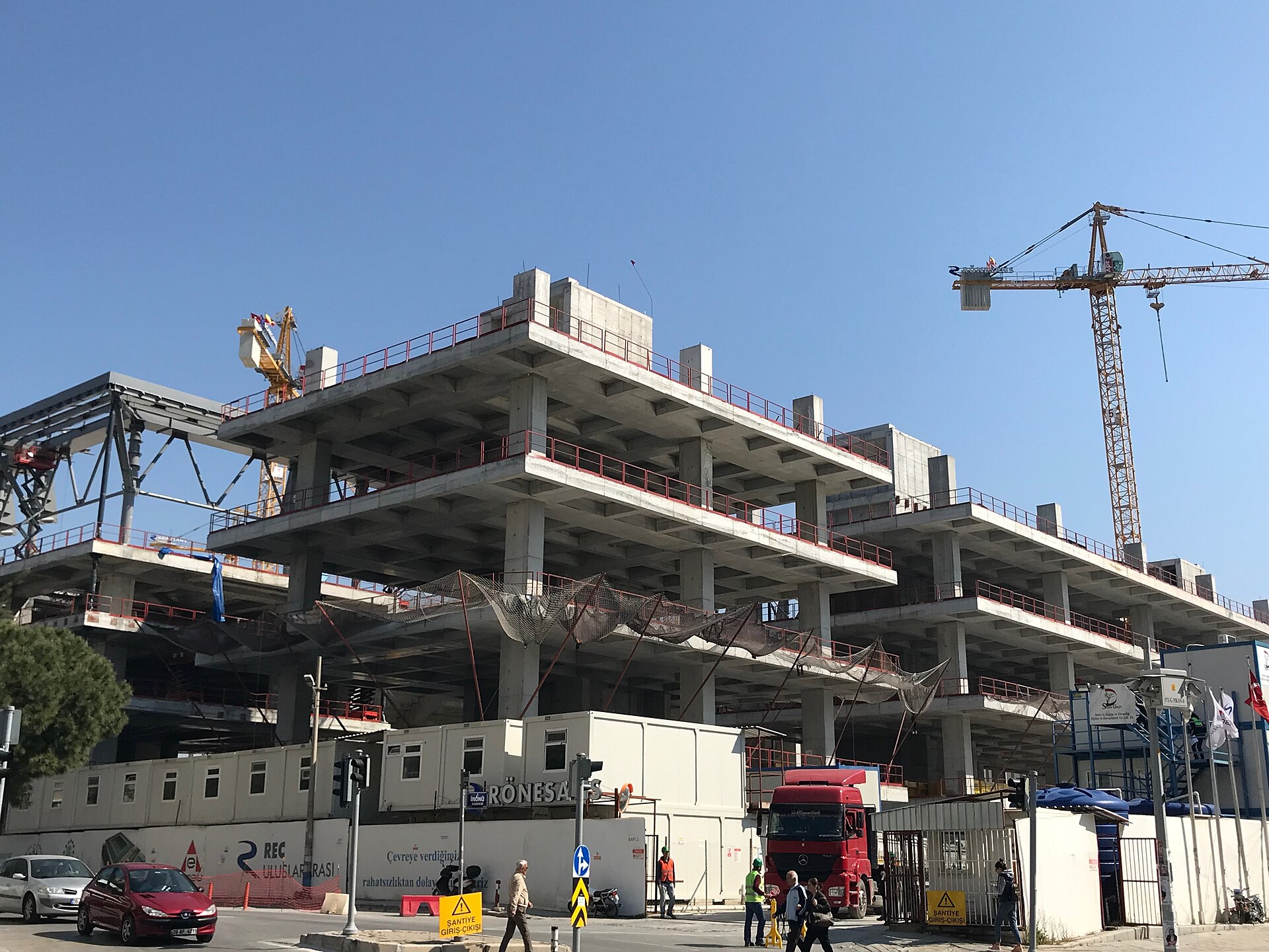 Göztepe Stadium under construction in March 2019.