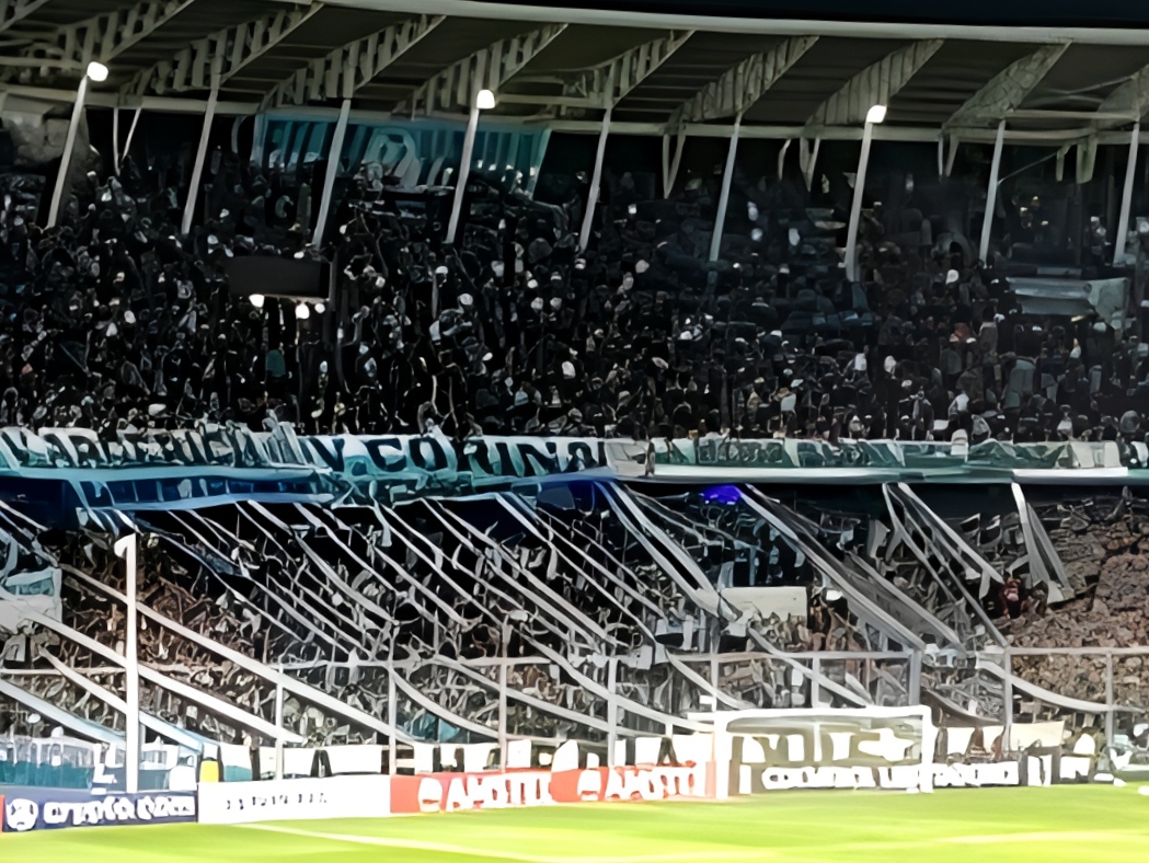 Image corresponding to the match between Racing Club and Flamengo for the group stage of the 2023 Copa Libertadores, played at the Presidente Perón Stadium (El Cilindro) in Avellaneda, Argentina, on May 4, 2023.