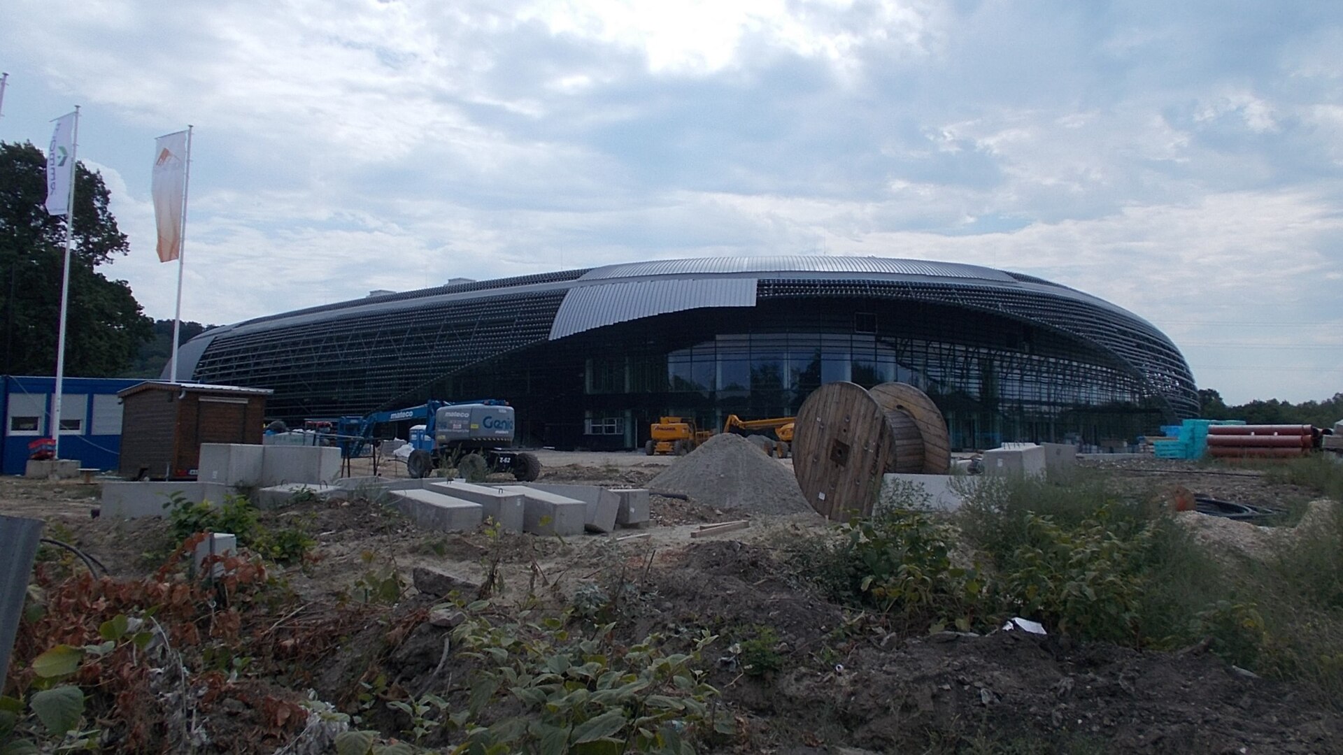 Tatabánya Multi-purpose Stadium/Sports hall/Arena? under construction - Olimpikon Street, Óváros neighborhood, Tatabánya , Komárom-Esztergom County , Hungary .