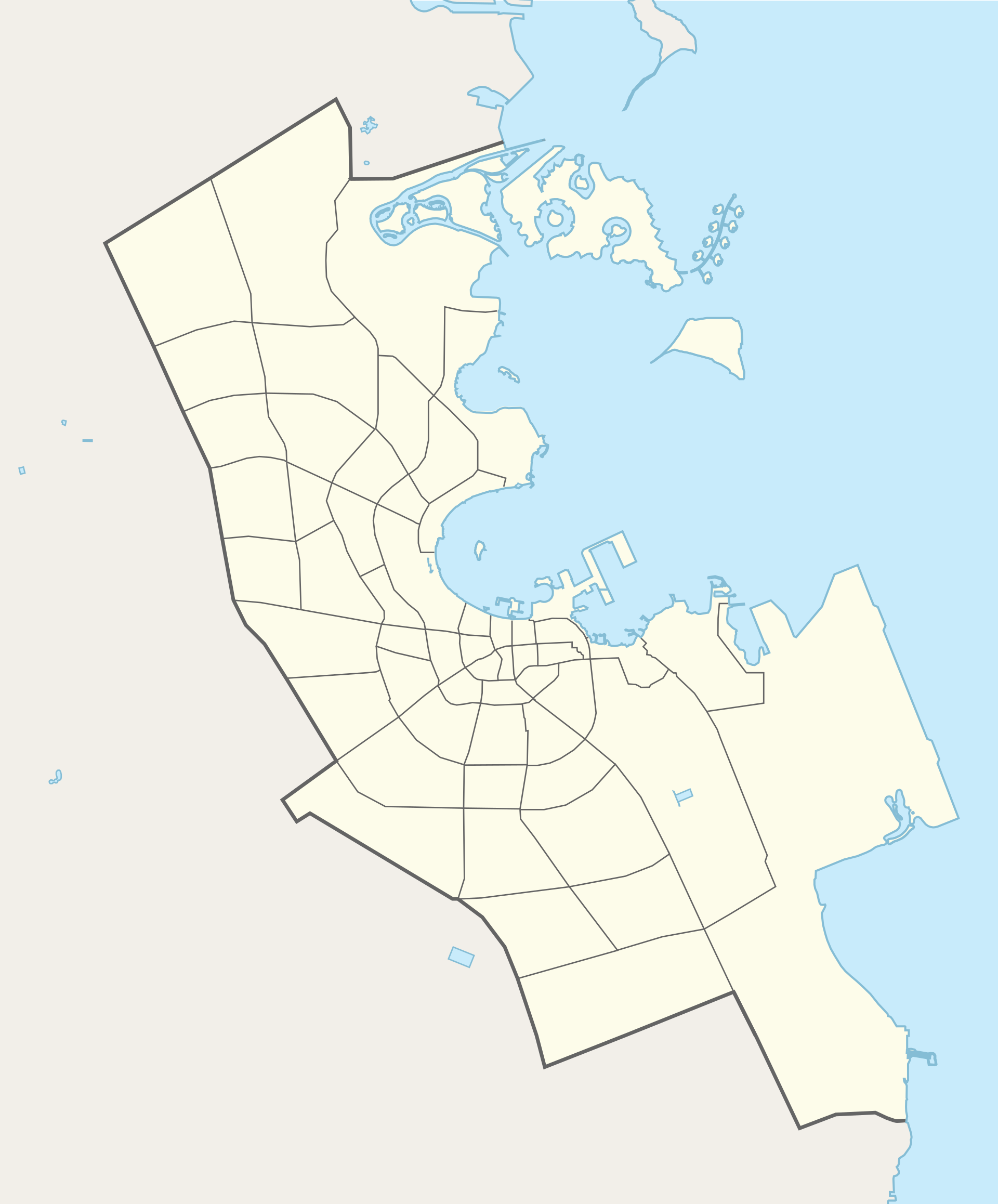 Location map of Doha , Qatar
