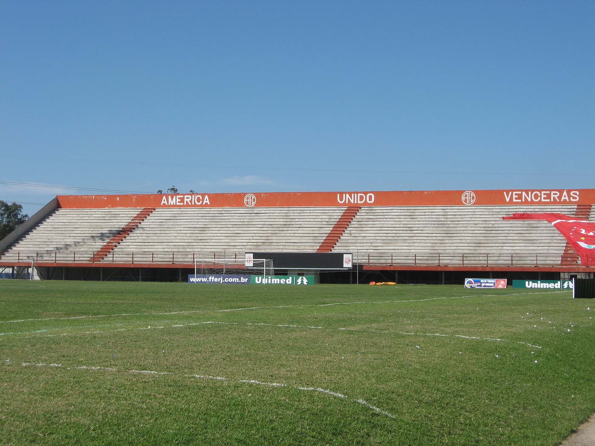 Detalhe do estádio Giulite Coutinho pertencente ao América FC.