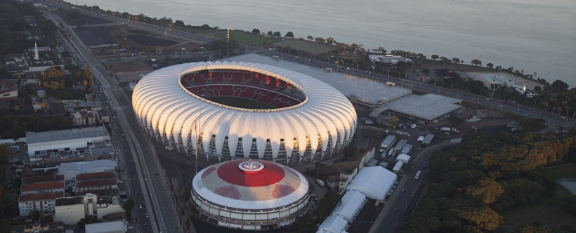 Vista aérea do Estádio Beira-Rio, Porto Alegre - RS
