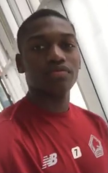 Rafael Leão with Lille during summer pre-season in August 2018