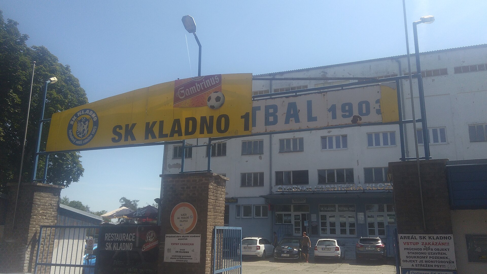 brána stadionu F. Kloze