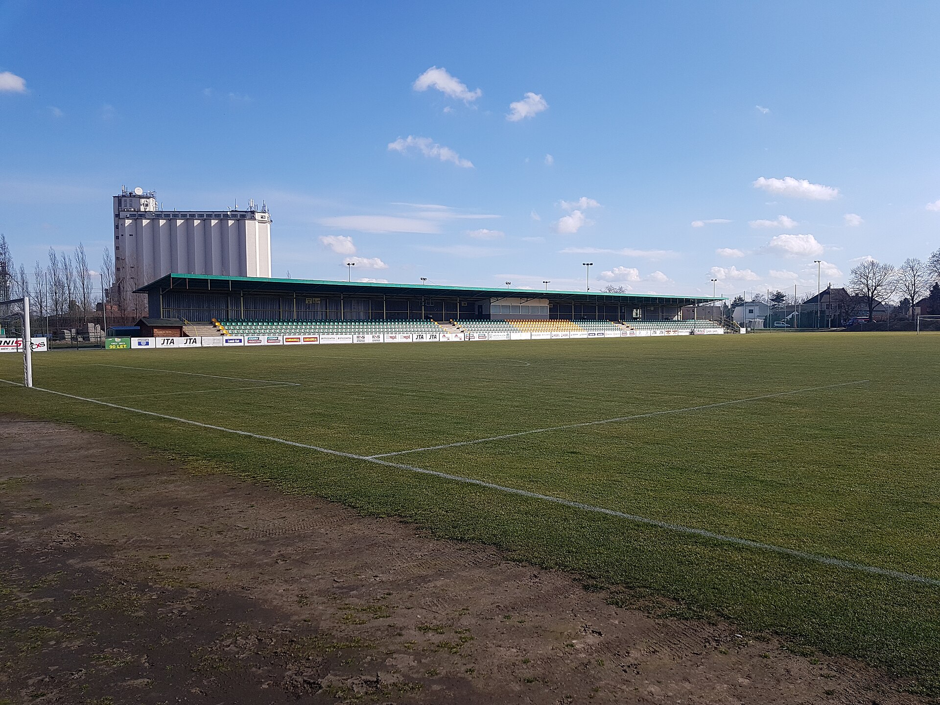 City football stadium in Hlučín, Czech Republic