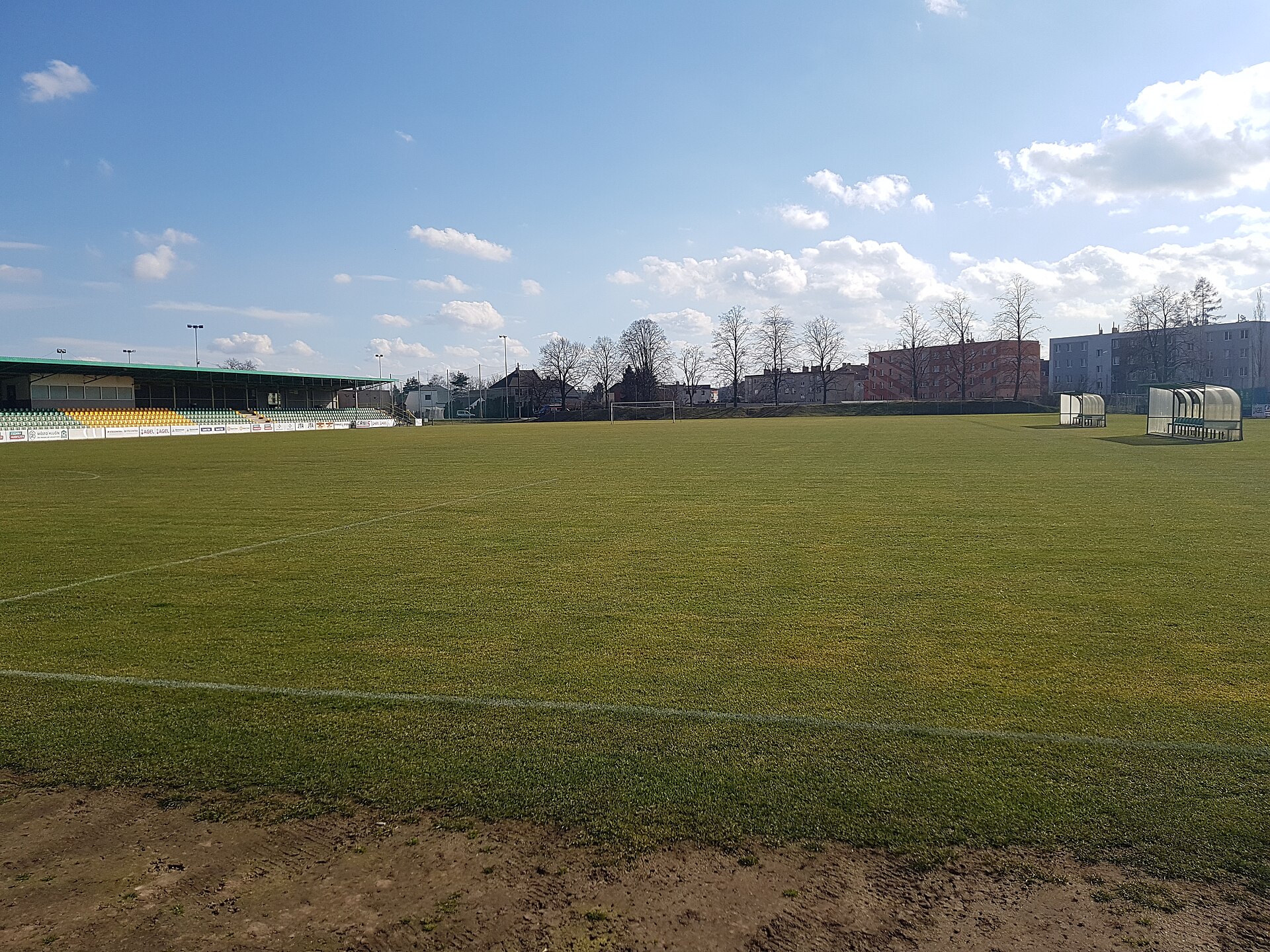 City football stadium in Hlučín, Czech Republic