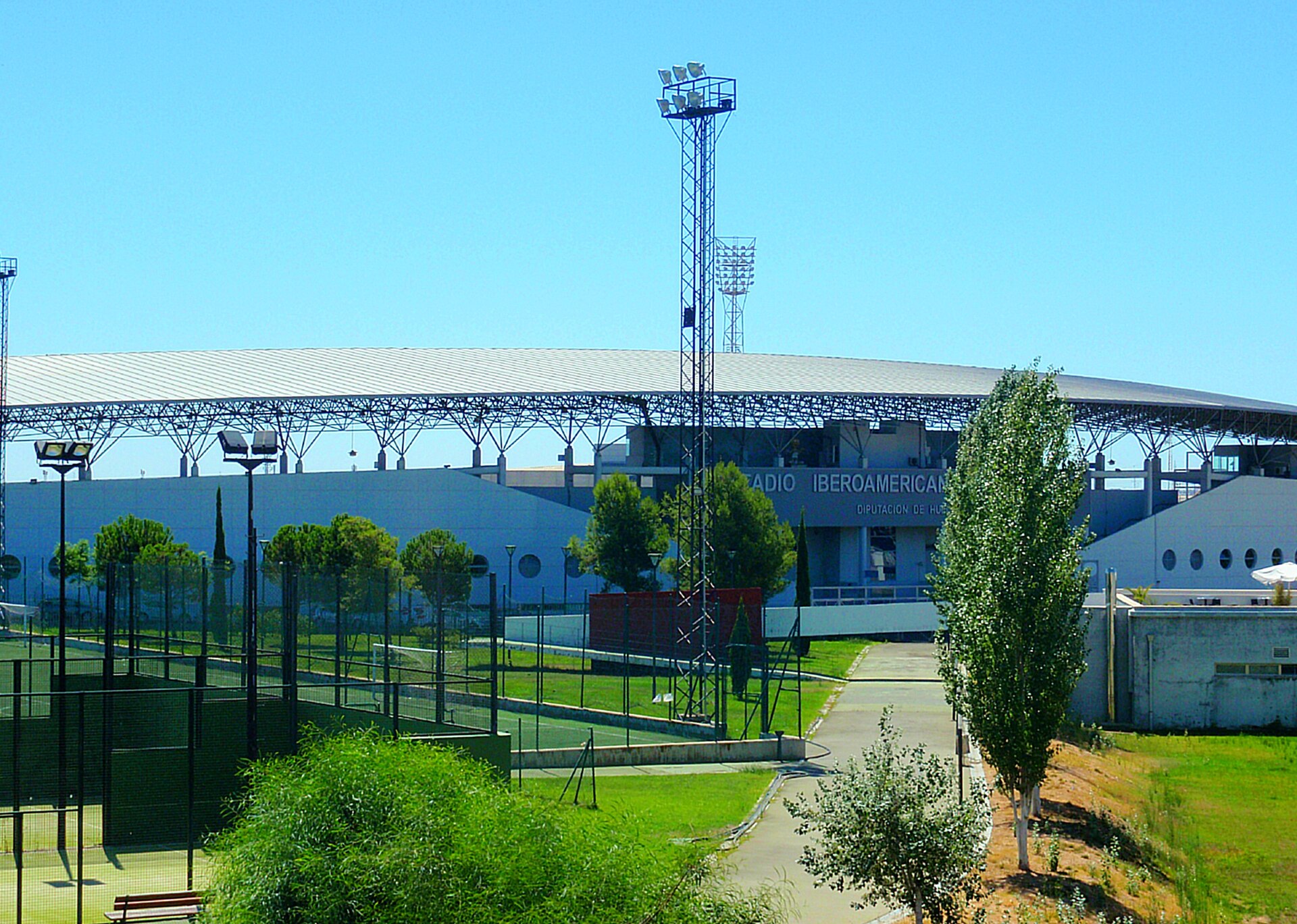 Estadio Iberoamericano de Atletismo en Huelva, España.