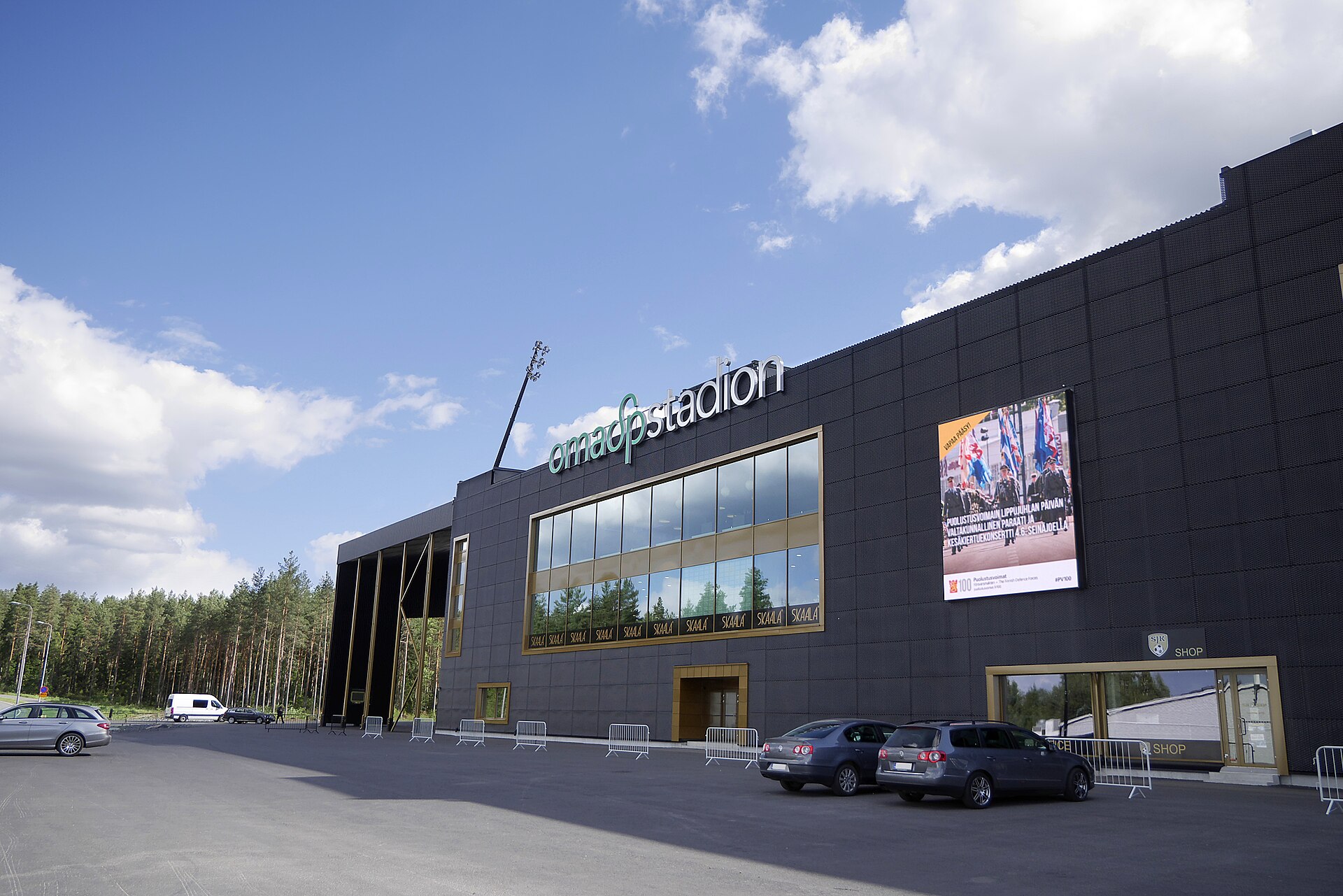 OmaSp Stadion in Seinäjoki, Finland.
