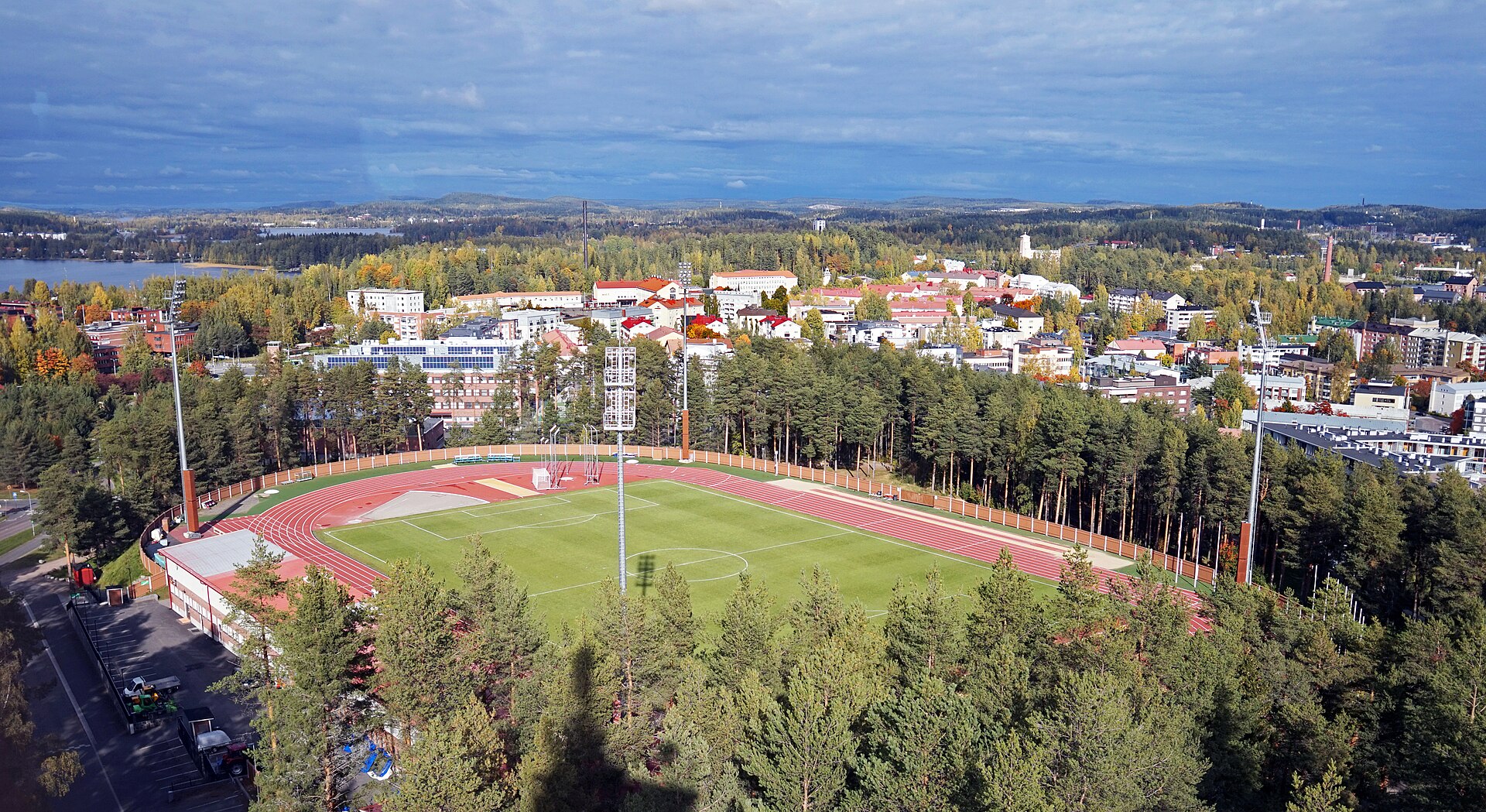 This is a photo of a monument in Finland identified by the ID 'Harju and Vesilinna of Jyväskylä' (Q30505809) - RKY: 4307