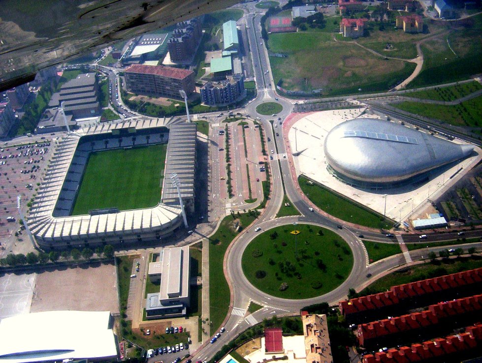 El Sardinero stadium and Sports Palace (Santander, Spain)