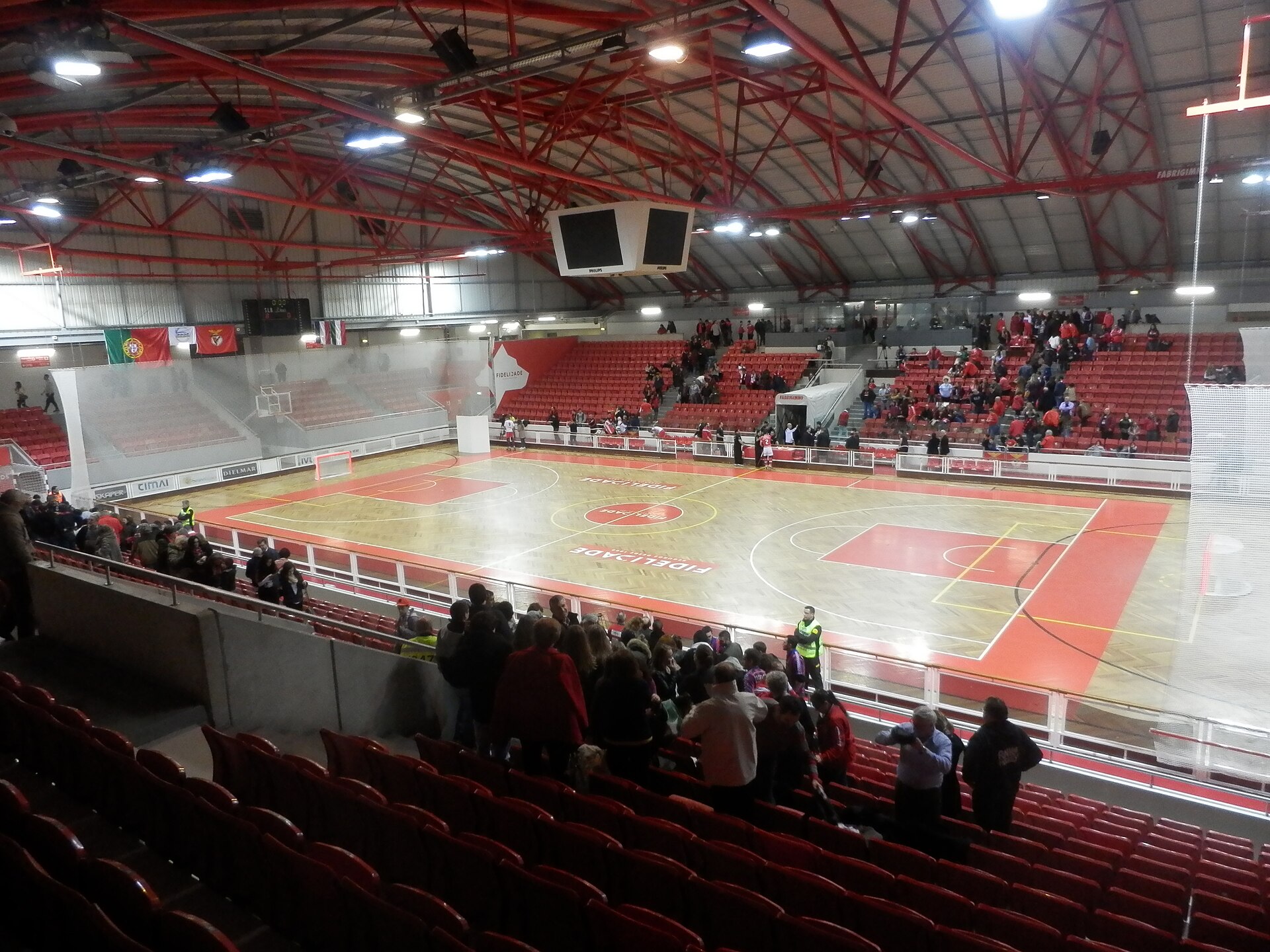 Better view of the sports hall